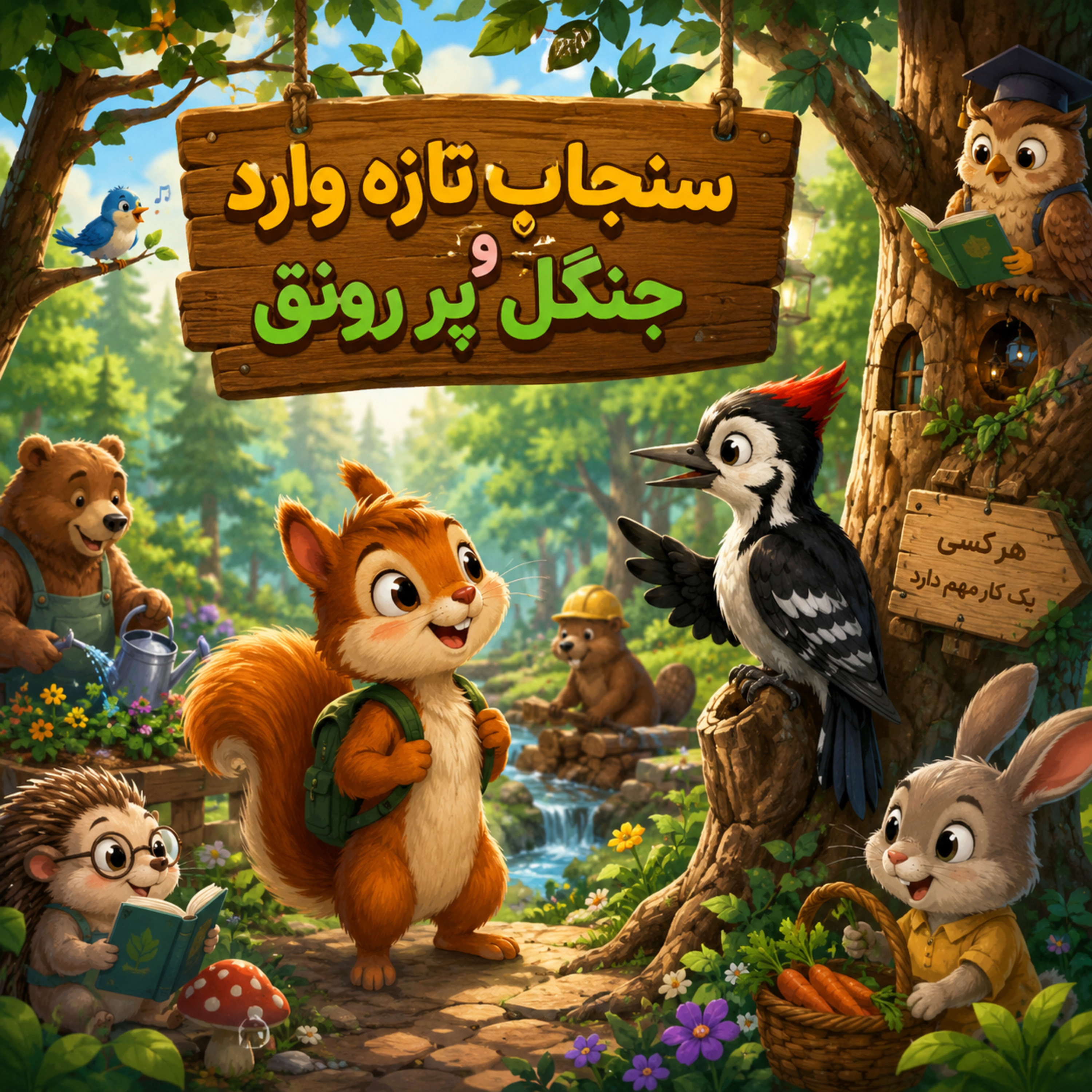 سنجاب تازهوارد و جنگل پررونق