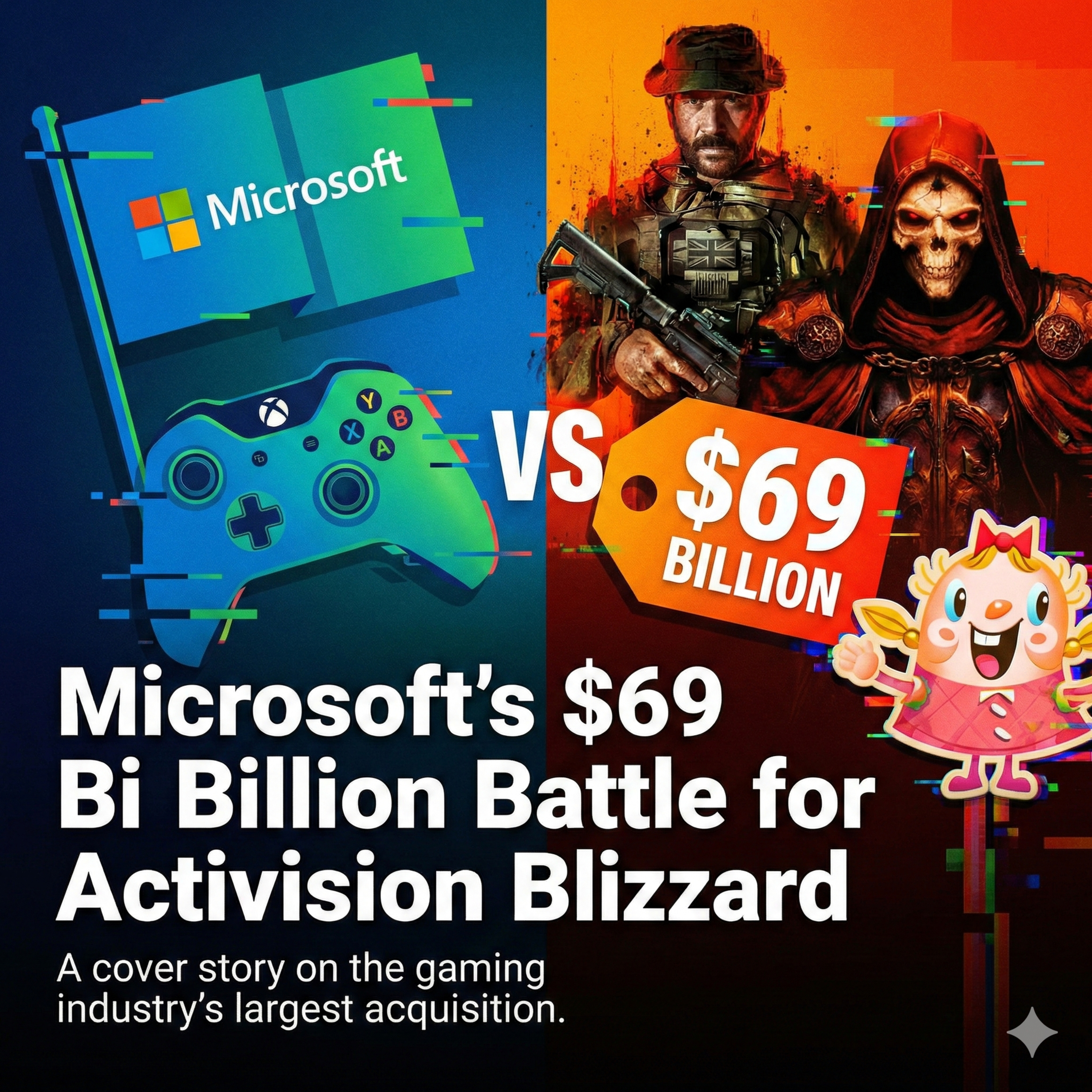 Microsoft's $69 Billion Battle for Activision Blizzard episode artwork