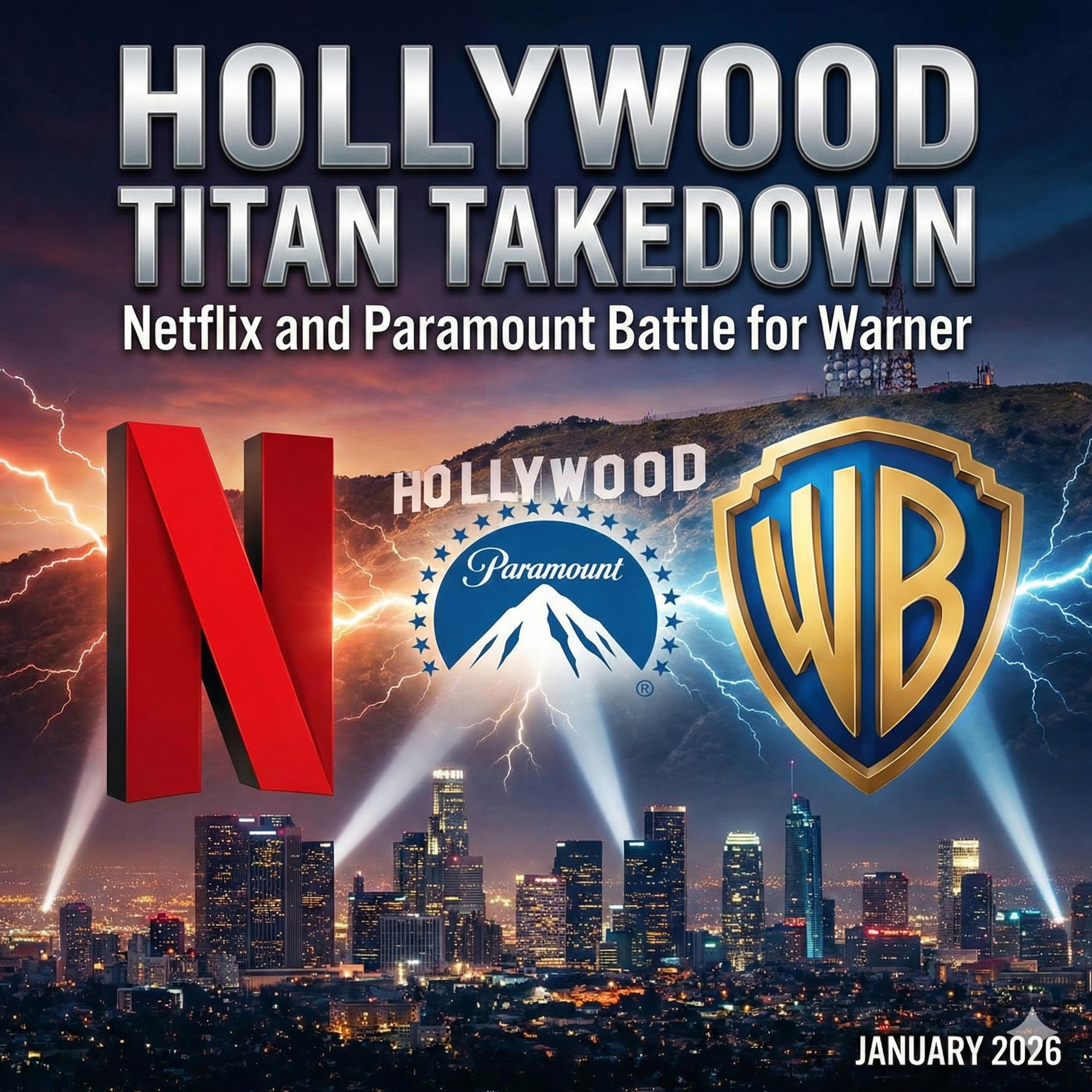 Hollywood Titan Takedown: Netflix and Paramount Battle for Warner episode artwork