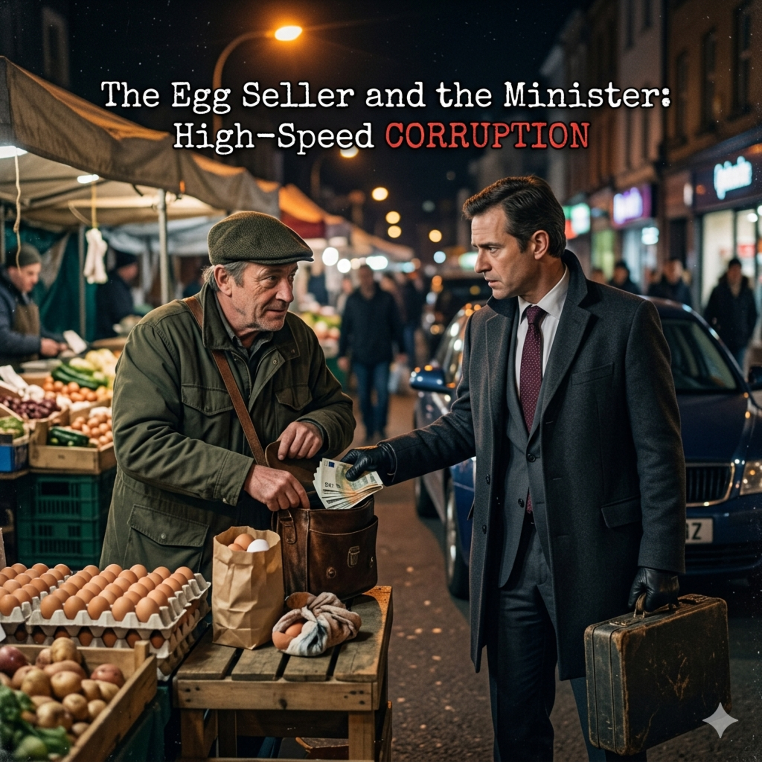 The Egg Seller and the Minister: High-Speed Corruption episode artwork