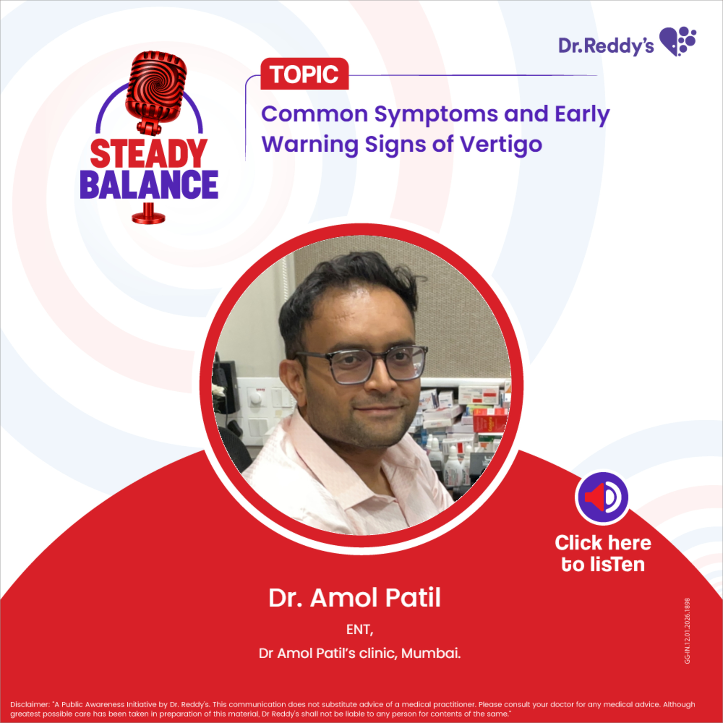 Common Symptoms and Early Warning Signs of Vertigo || Dr. Amol Patil episode artwork