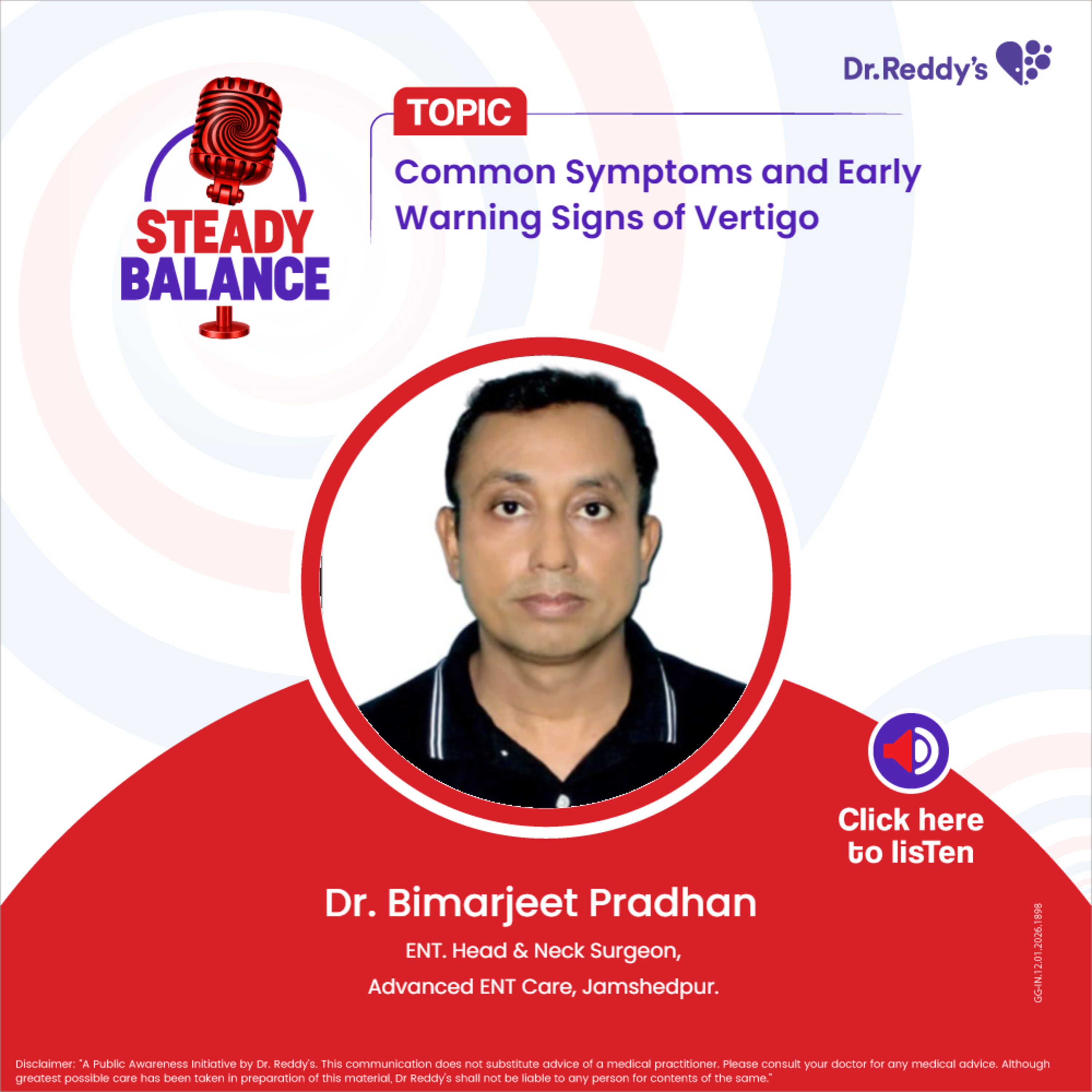 Common Symptoms and Early Warning Signs of Vertigo || Dr. Bimarjeet Pradhan episode artwork