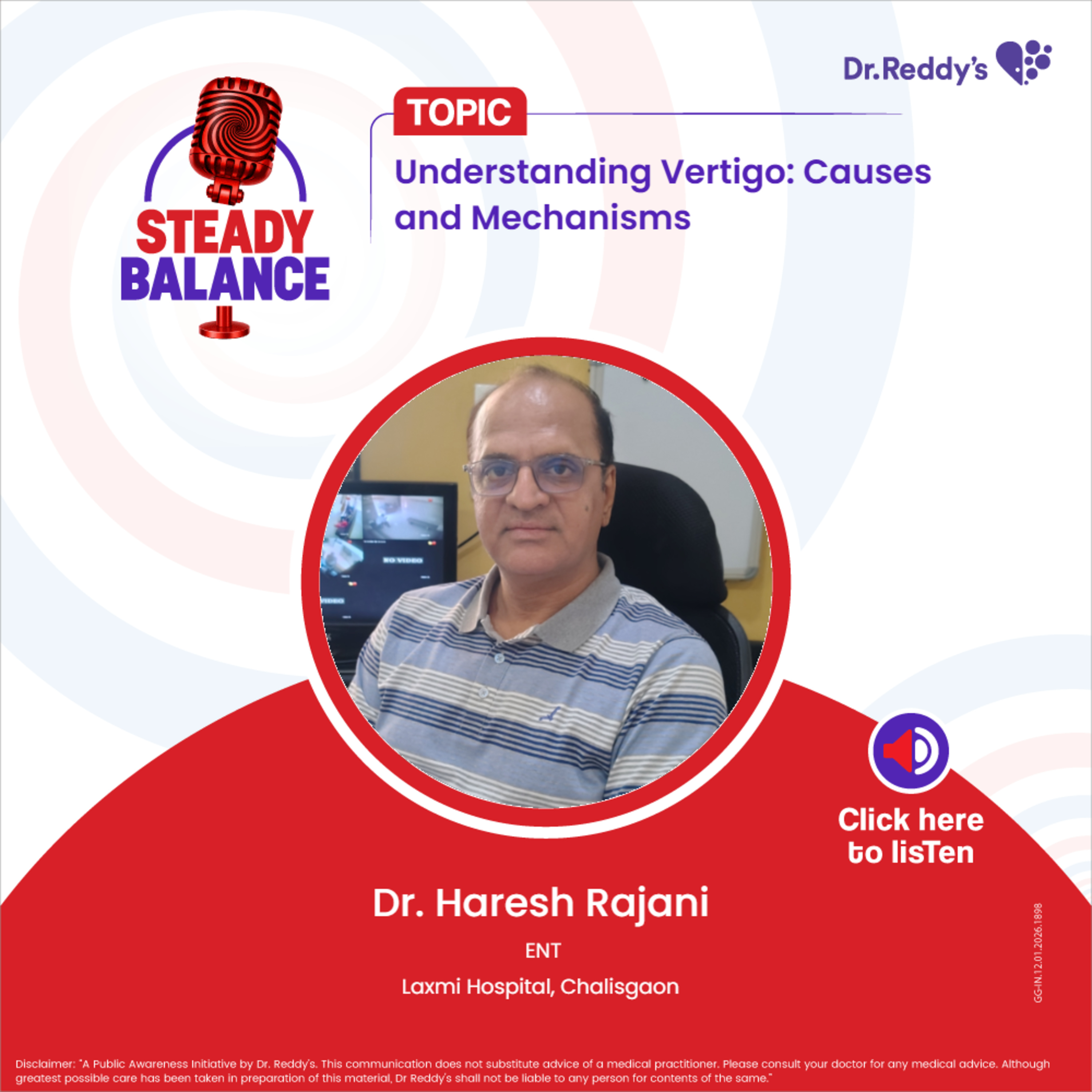 Understanding Vertigo: Causes and Mechanisms || Dr. Haresh Rajani episode artwork