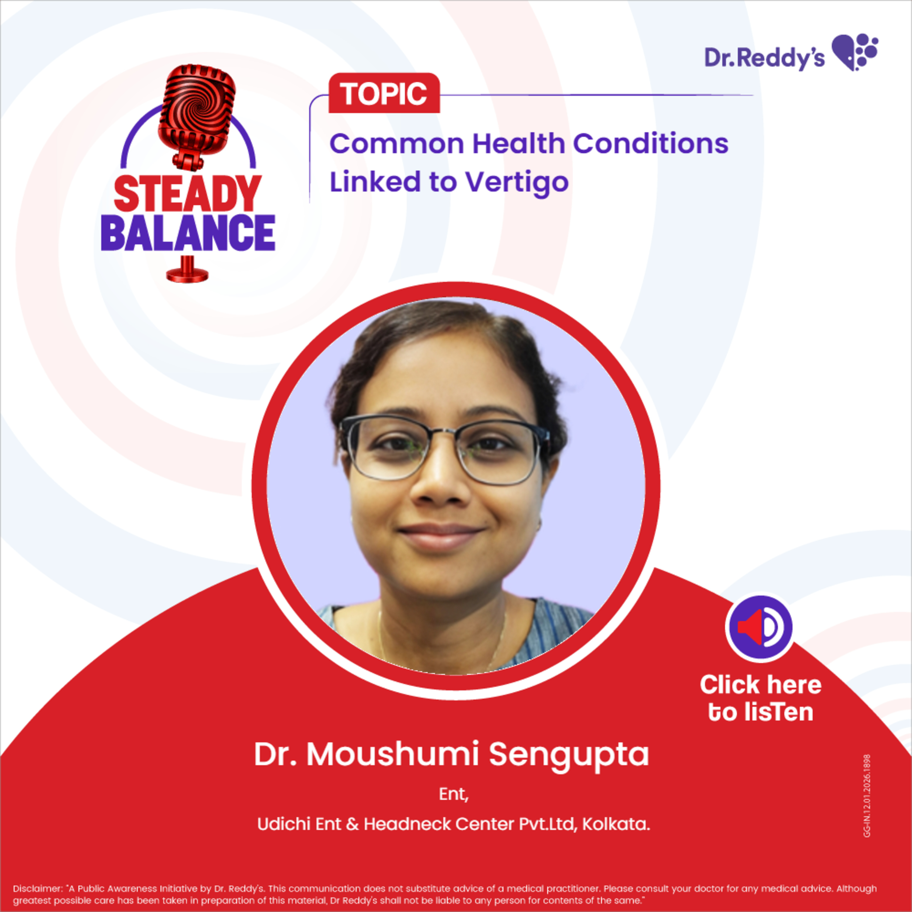 Common Health Conditions Linked to Vertigo || Dr. Moushumi Sengupta episode artwork