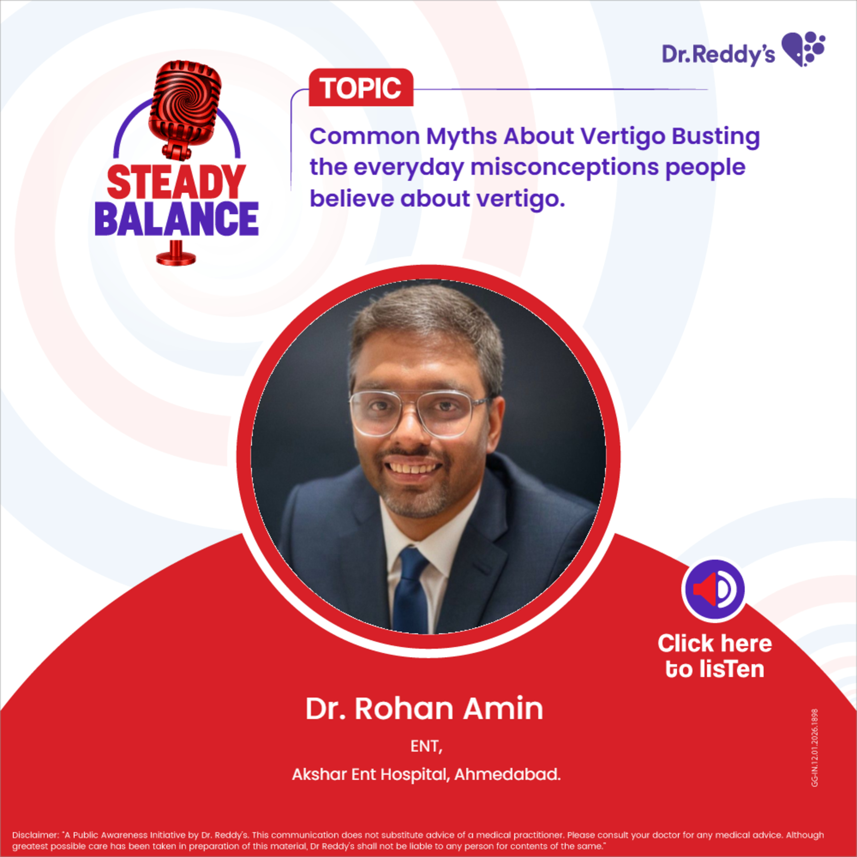 Common Myths About Vertigo Busting the everyday misconceptions people believe about vertigo || Dr. Rohan Amin episode artwork