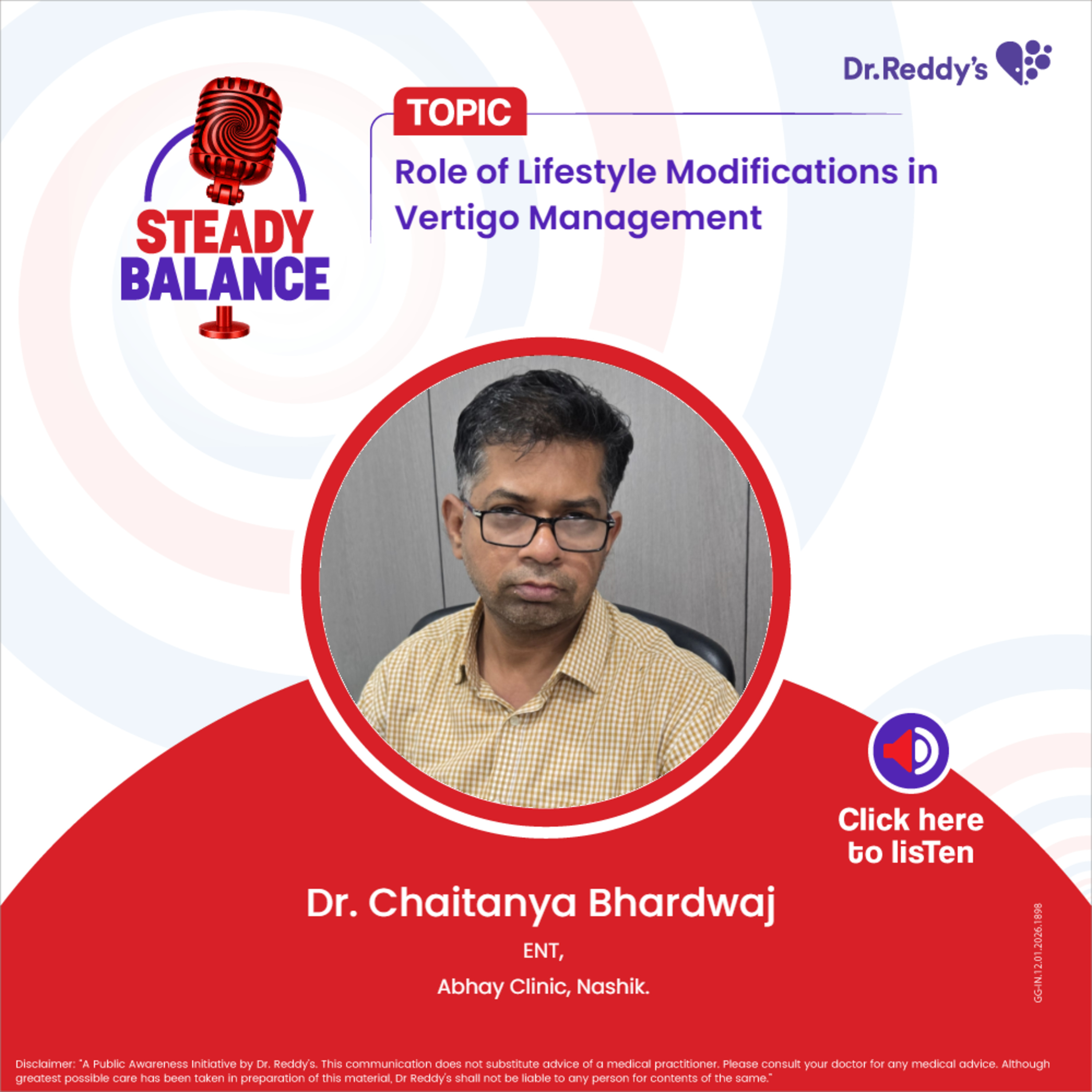 Role of Lifestyle Modifications in Vertigo Management || Dr. Chaitanya Bhardwaj episode artwork