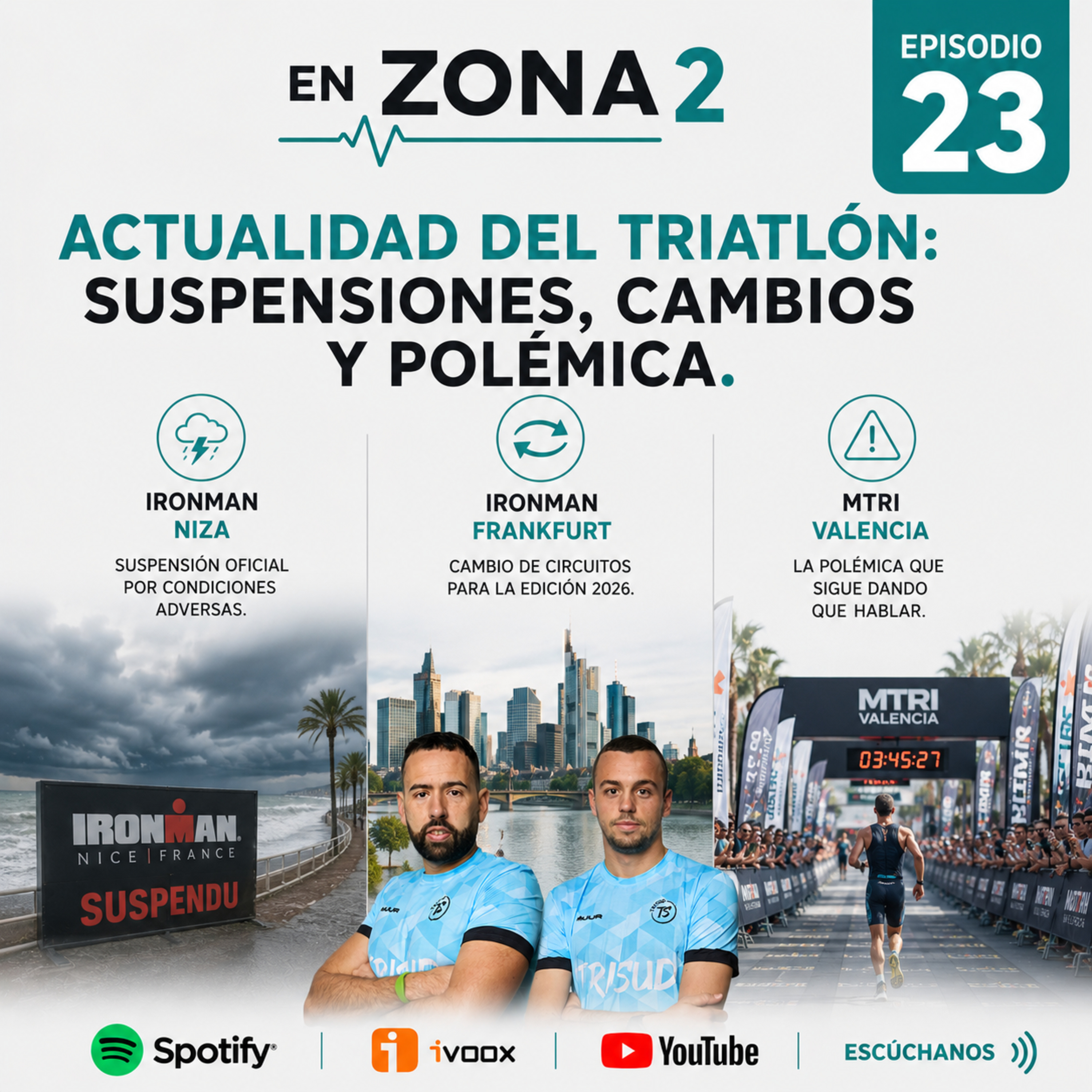 EP23 - ¿Se vale todo en IRONMAN y en el MTRI? Suspensiones, cambios y riesgos en las pruebas | EN ZONA 2 Podcast episode artwork