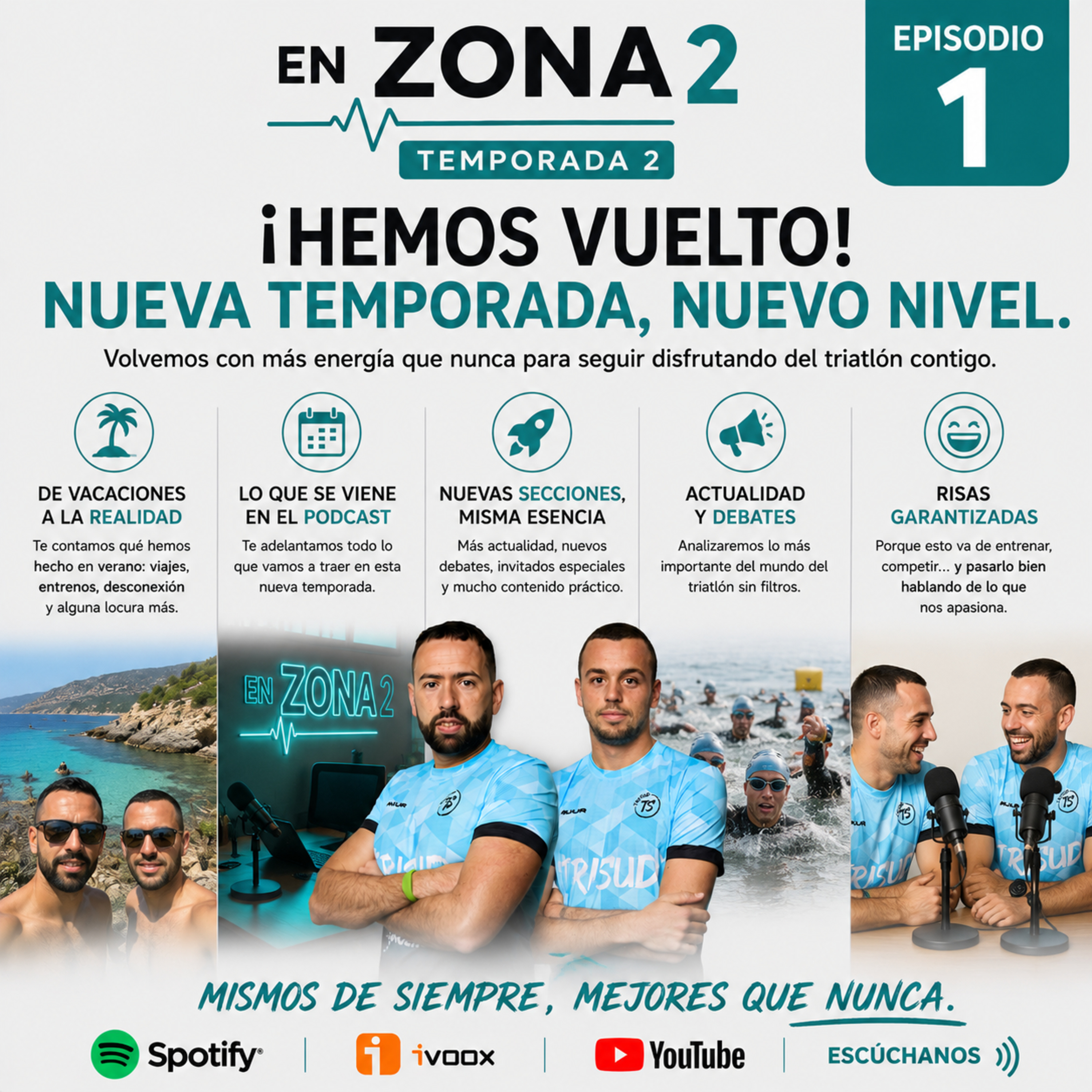 EP1.2 - HEMOS VUELTO, ¿Qué hemos hecho? ¿Qué haremos? | EN ZONA 2 Podcast episode artwork