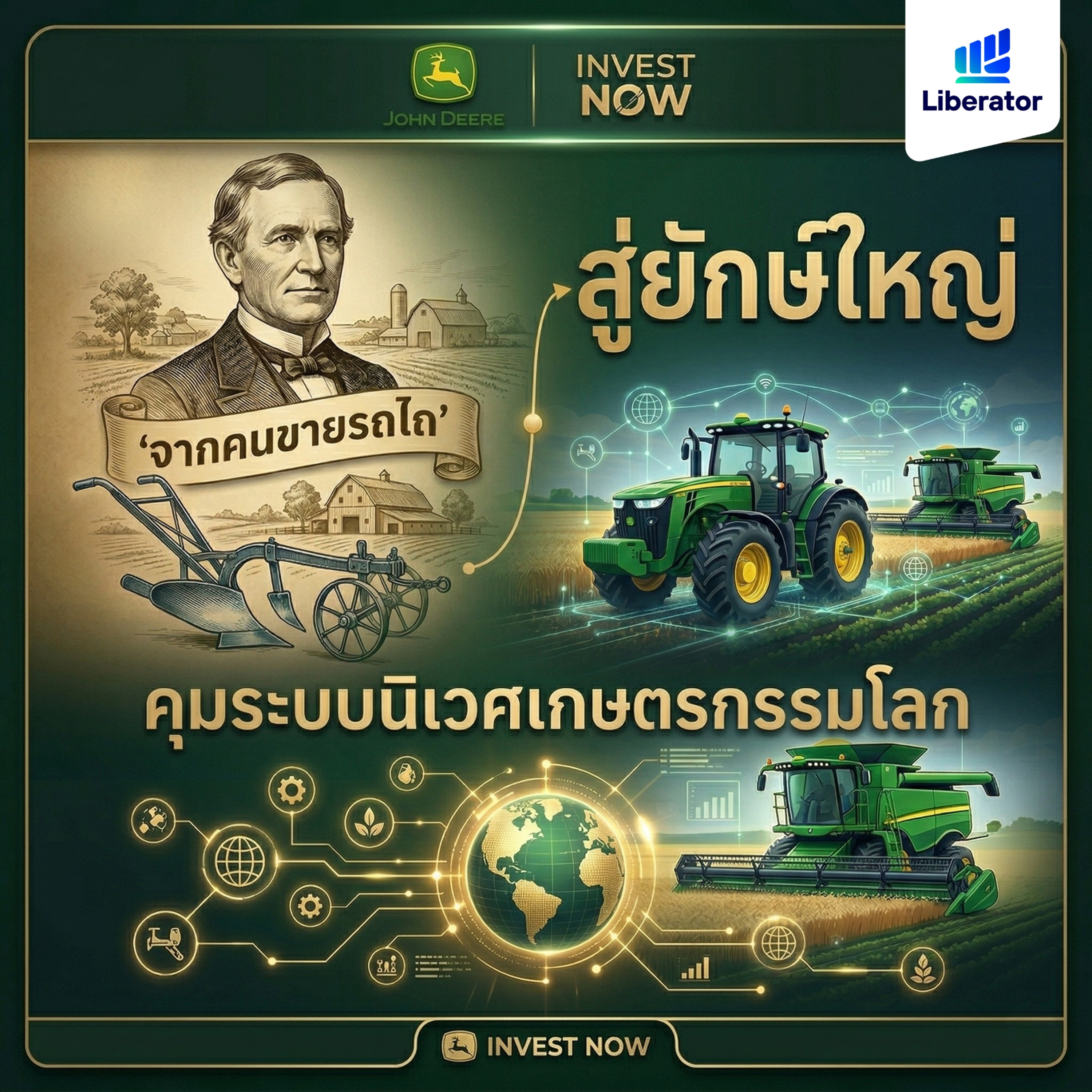 จากคนขายรถไถ สู่ยักษ์ใหญ่คุมระบบนิเวศเกษตรกรรมโลก | Invest Now EP.8 episode artwork