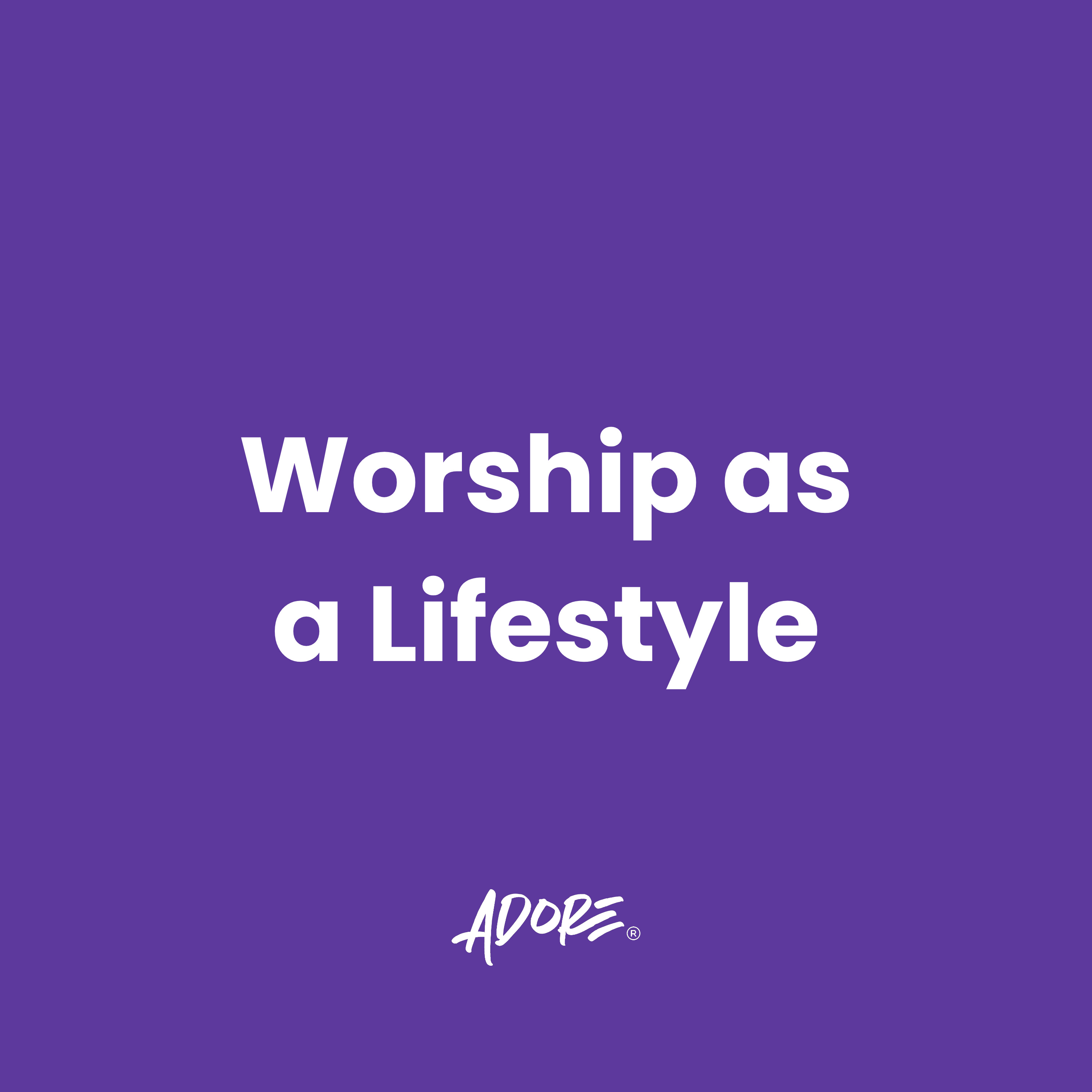 15.02.26 - Worship as a Lifestyle episode artwork