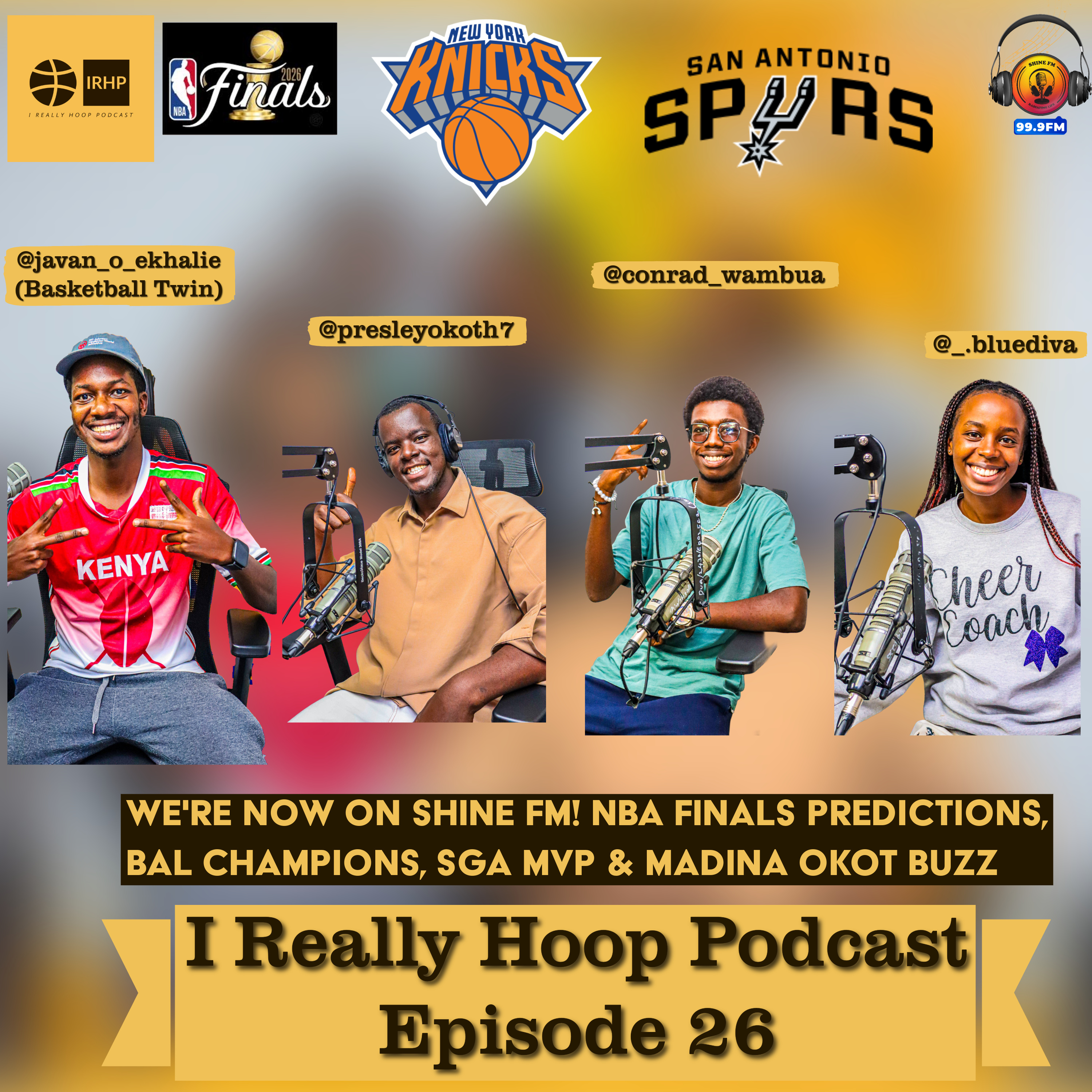 WE'RE NOW ON SHINE FM! NBA Finals Predictions, BAL Champions, SGA MVP & Madina Okot Buzz | Ep. 26 episode artwork