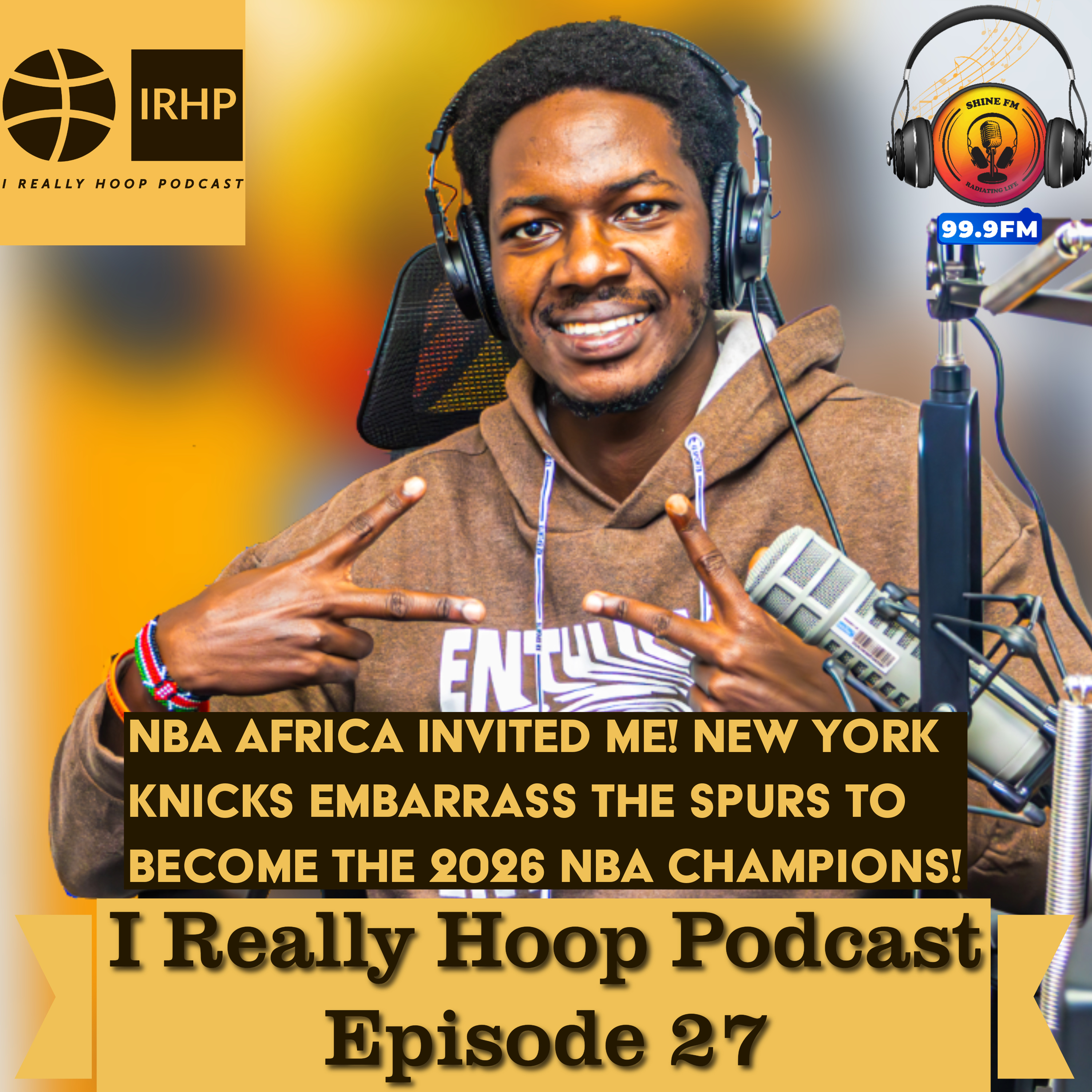 NBA AFRICA INVITED ME! New York Knicks Embarrass the Spurs to become the 2026 NBA Champions! Ep. 27 episode artwork