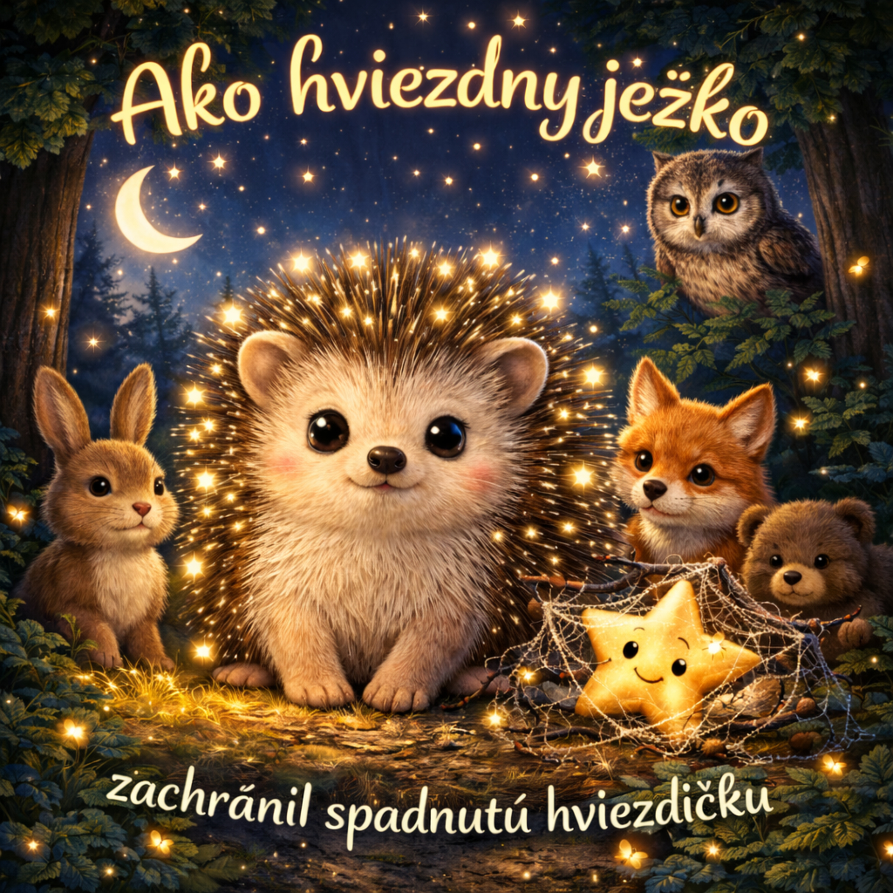 2. Hviezdny 🦔 ježko - Ako zachránil spadnutú hviezdičku 💤