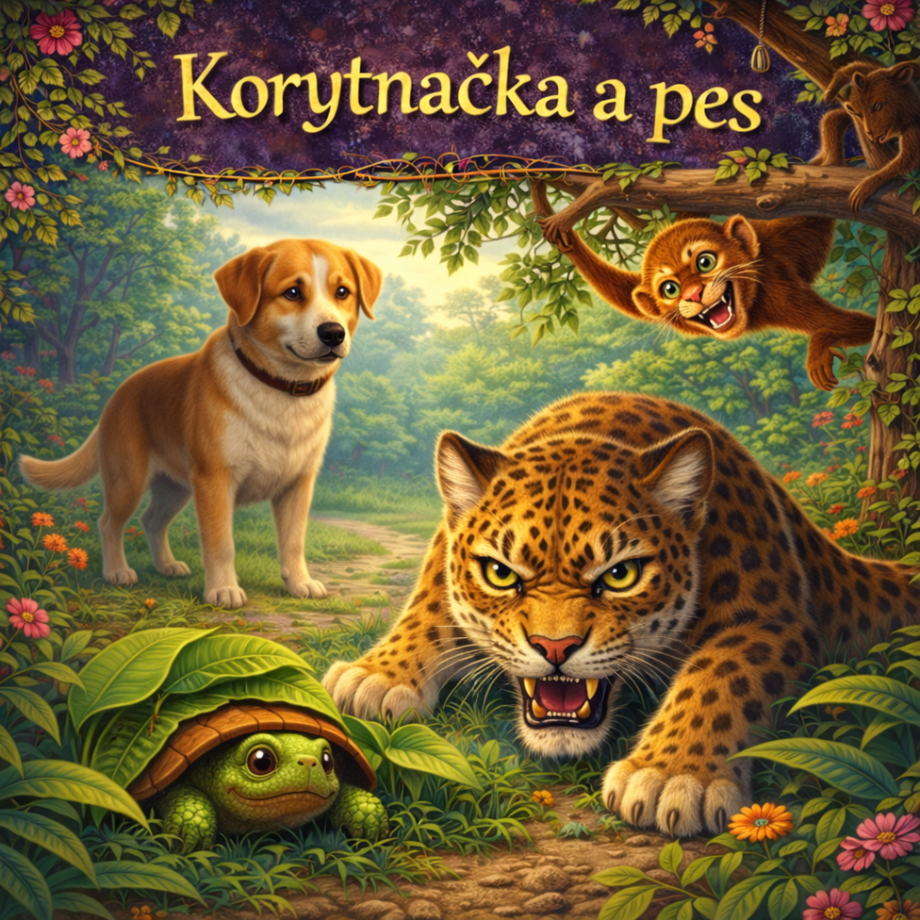 1. Korytnačka 🐢 a pes 🐕 - pokojný spánok 💤bez vyjednávania