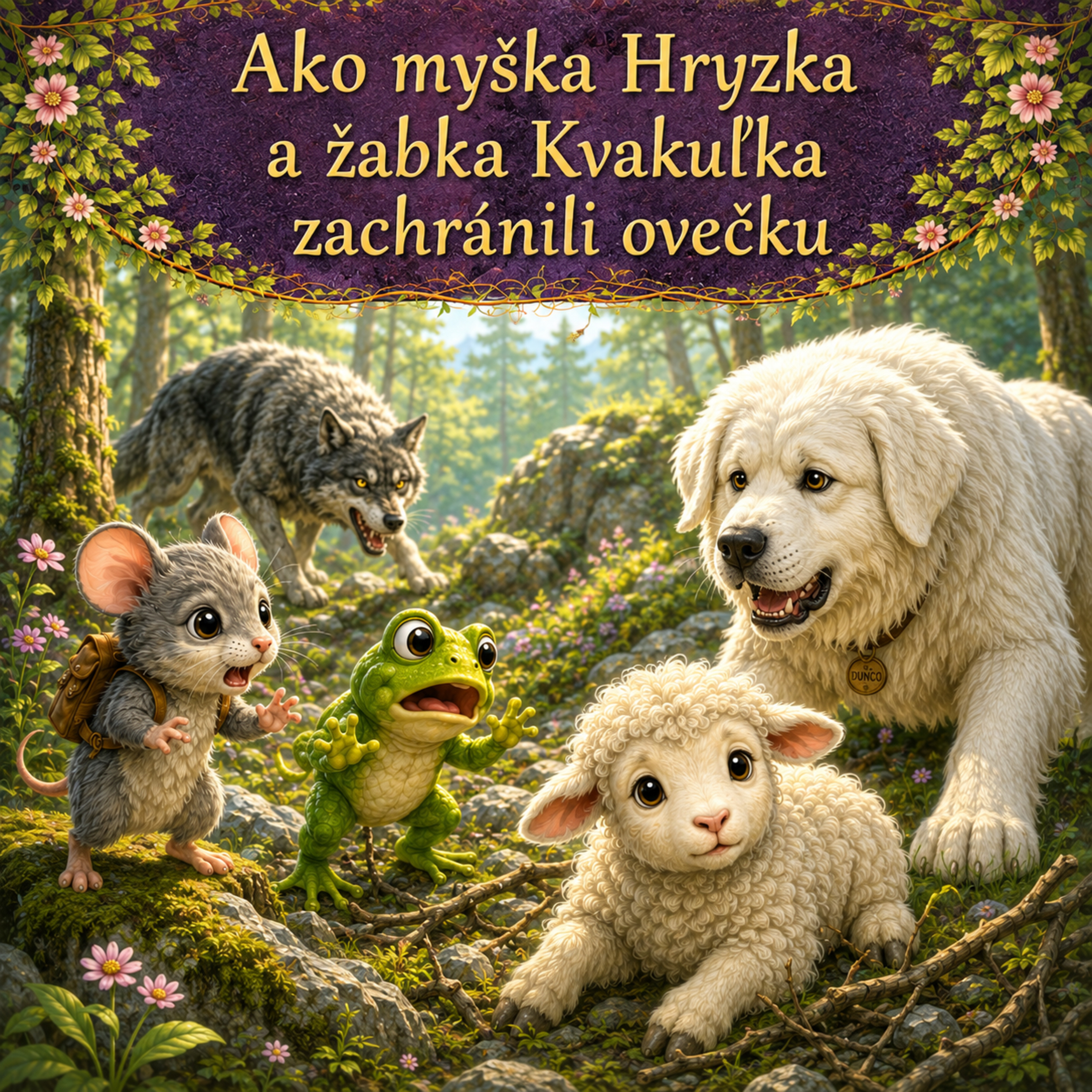 2. Ako myška Hryzka 🐁a žabka Kvakuľka 🐸 zachránili ovečku 🐑