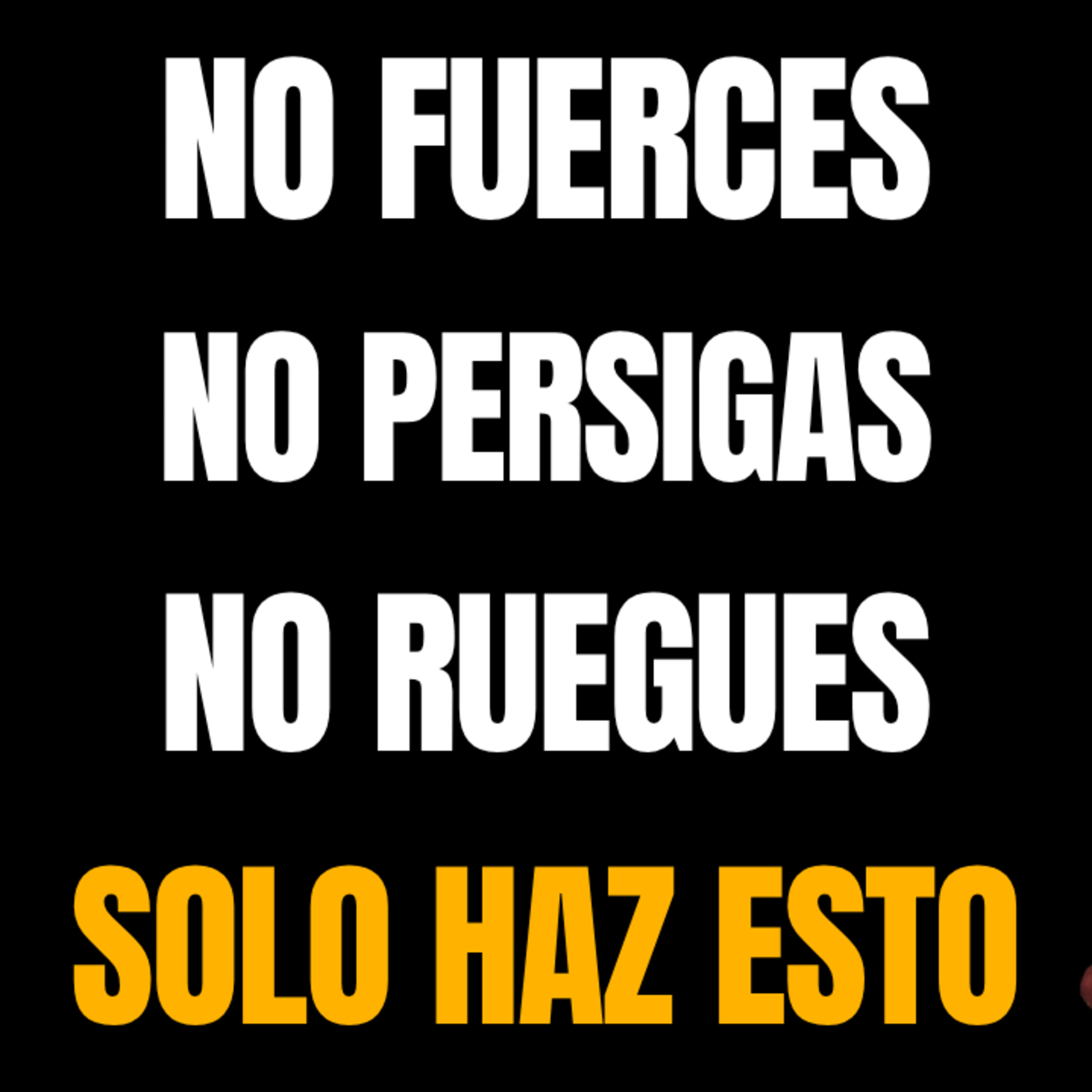 SI TE ESFUERZAS Y NADA LLEGA, HAZ ESTO