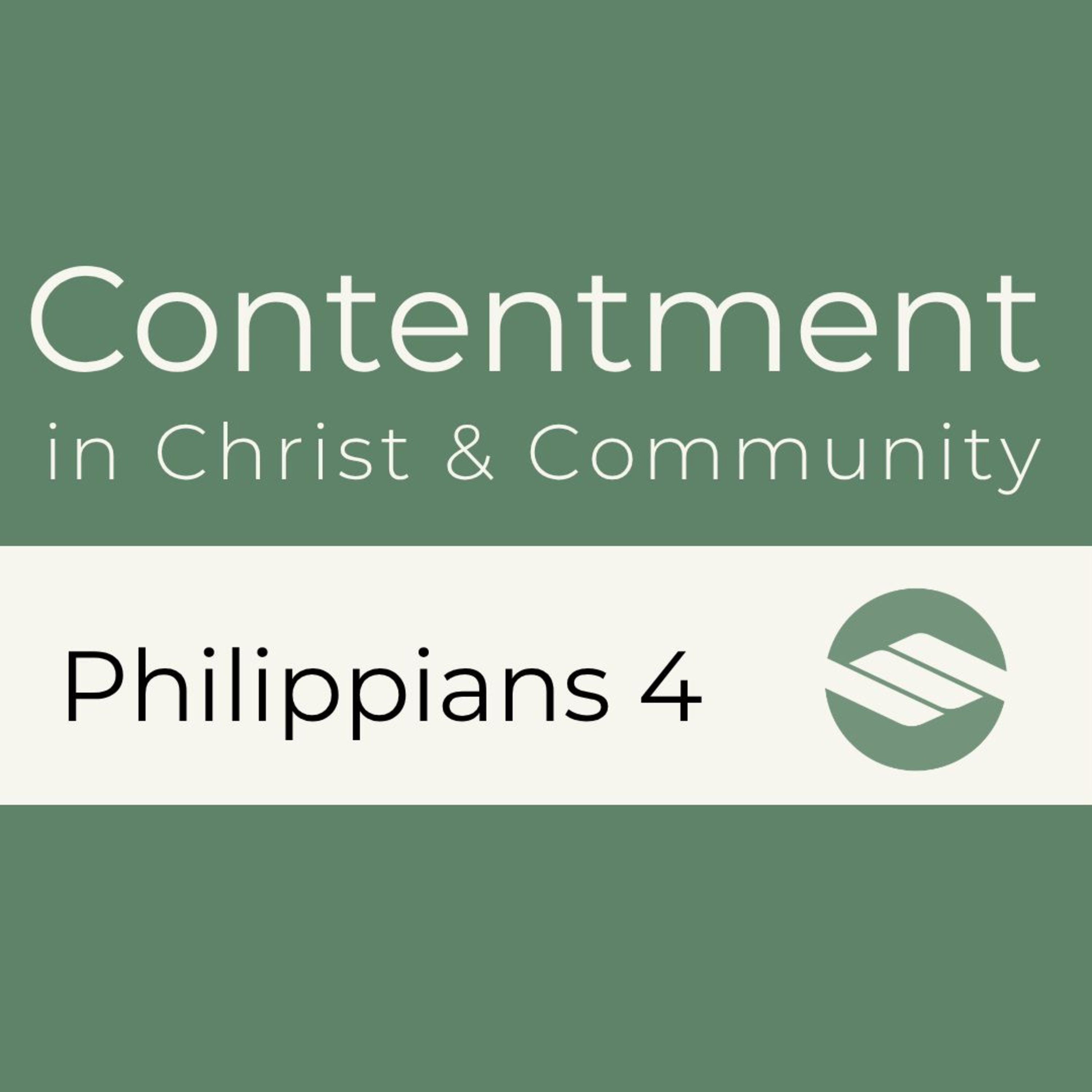 Contentment in Christ and Community. episode artwork