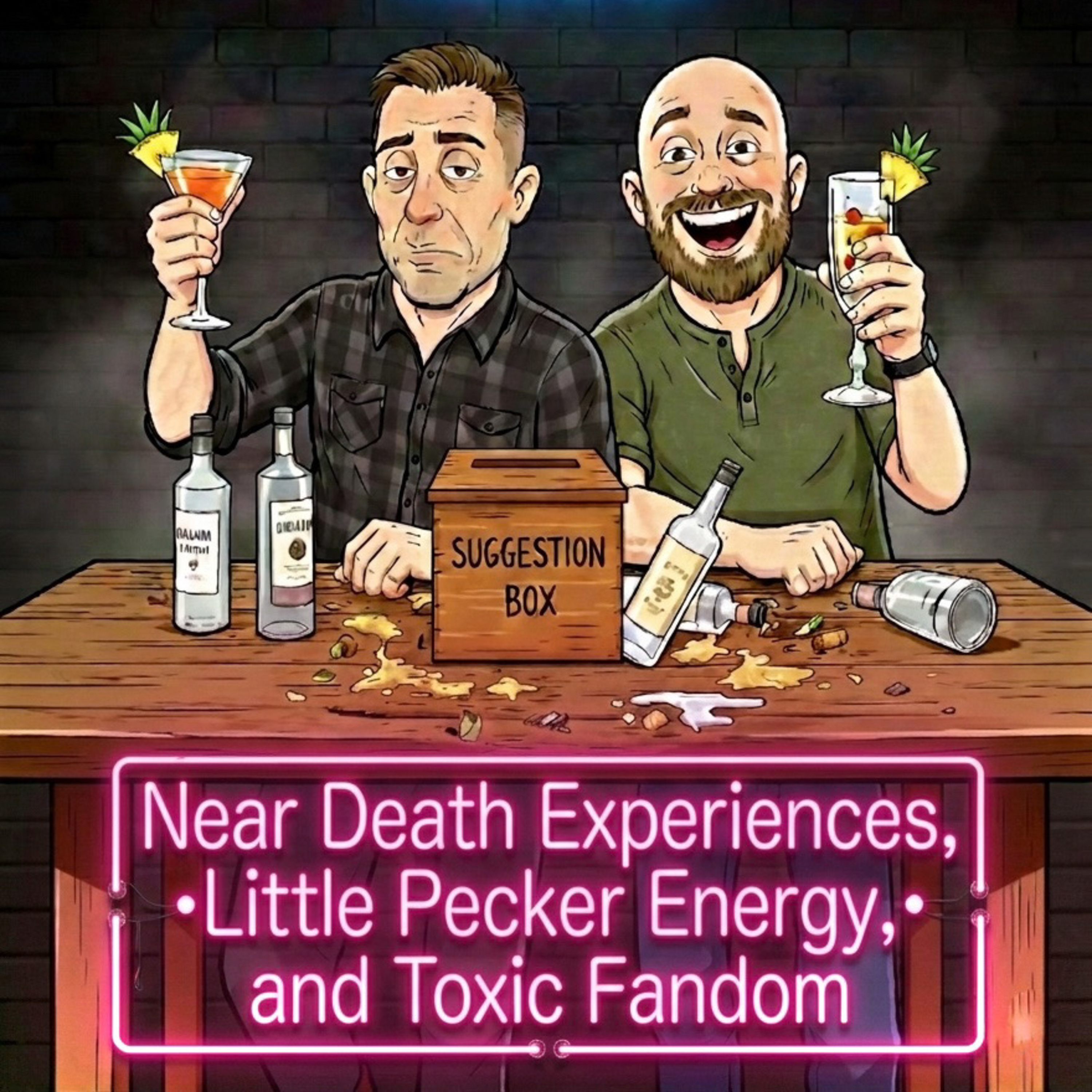 Near Death Experiences, Little Pecker Energy, and Toxic Fandom episode artwork