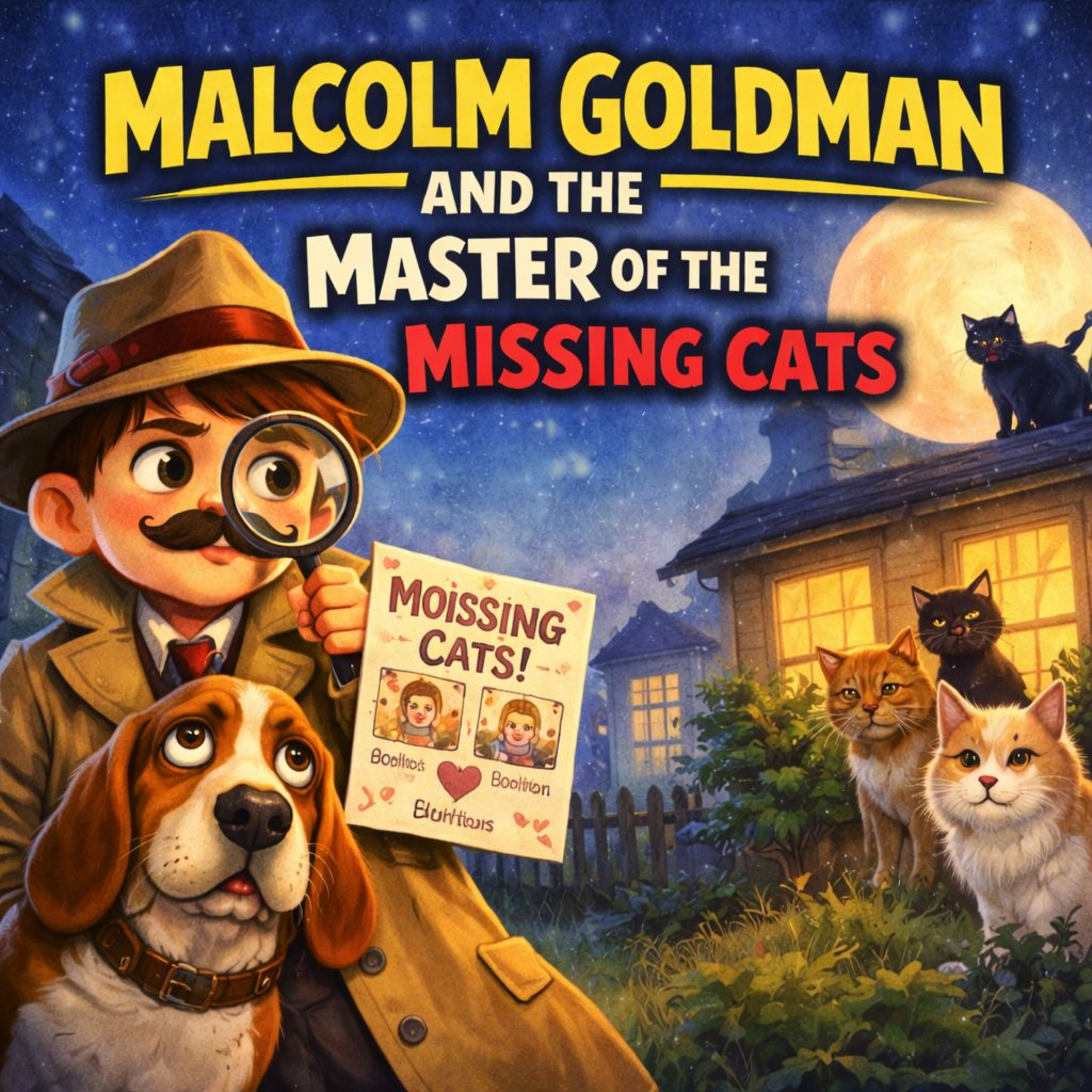 Malcolm Goldman and the Mystery of the Missing Cats [Fiction | Cozy Mystery] by Sevastian Winters episode artwork