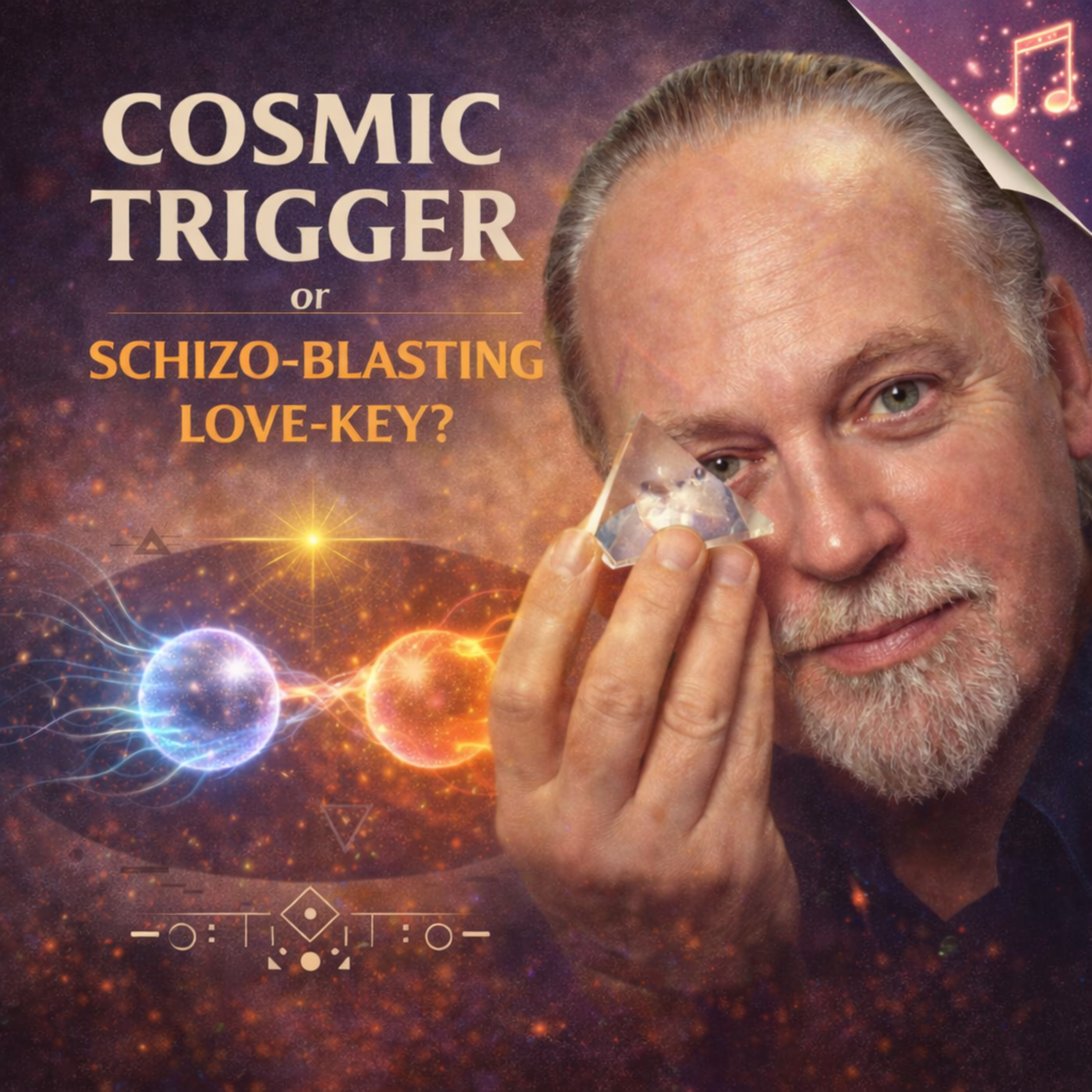 ✨ COSMIC TRIGGER or SCHIZO-BLASTING LOVE-KEY? 2️⃣3️⃣ Robert Anton Wilson (RAW) episode artwork