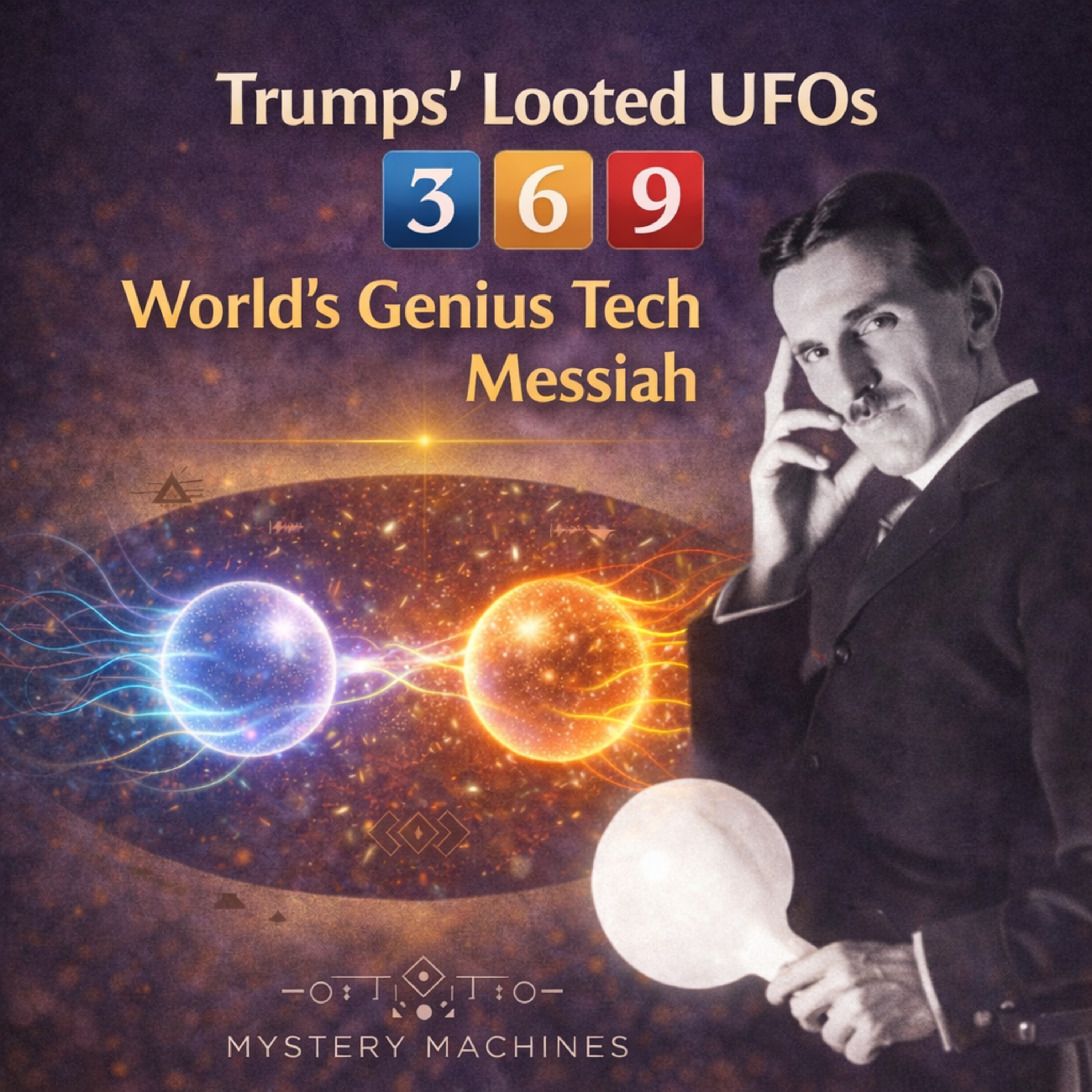 Trumps' Looted UFOs 3️⃣6️⃣9️⃣ World's Genius Tech Messiah Spoke to Angels & Started the Singularity (Nikola Tesla) episode artwork