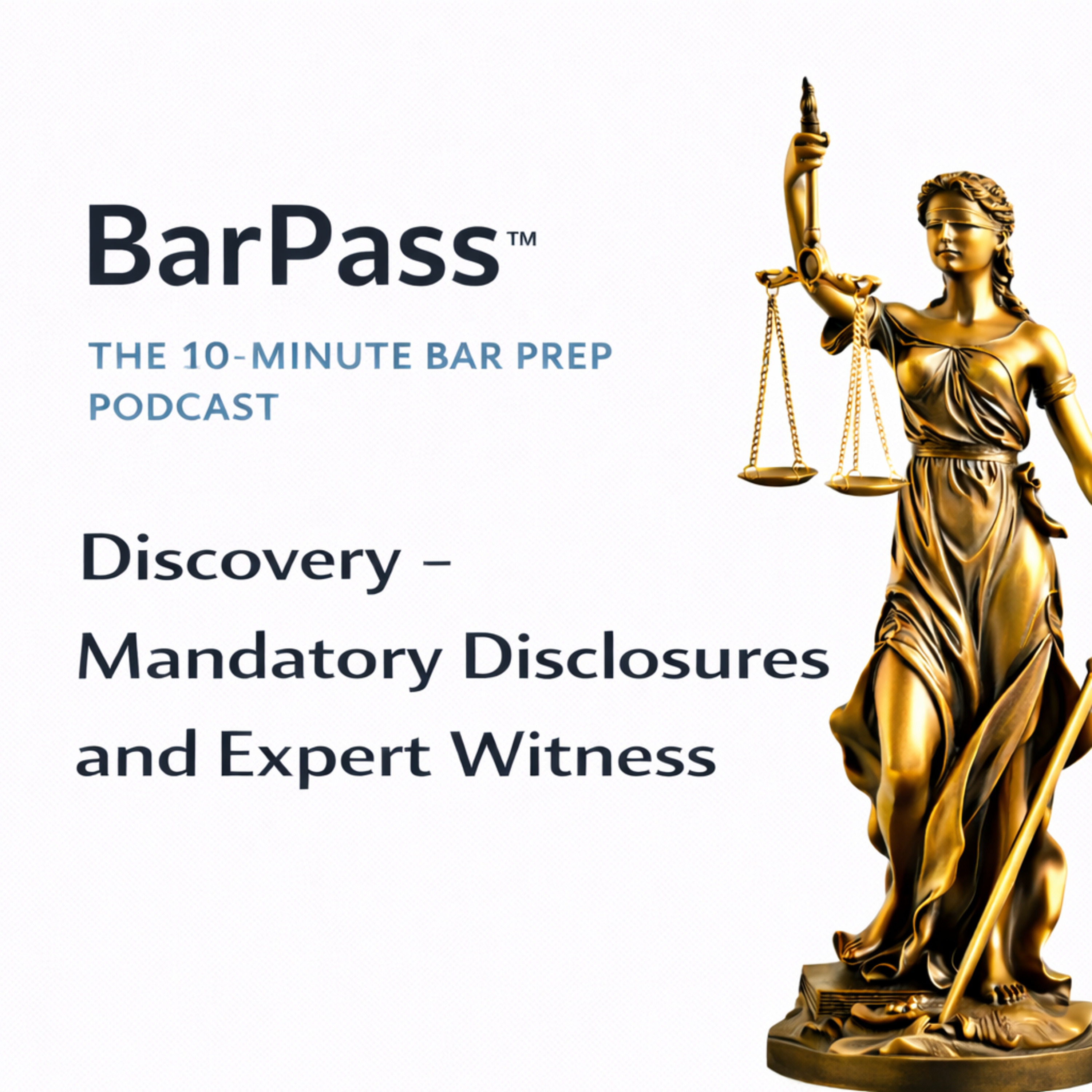 110 Civil Procedures - Discovery - Mandatory Disclosures and Expert Witness episode artwork