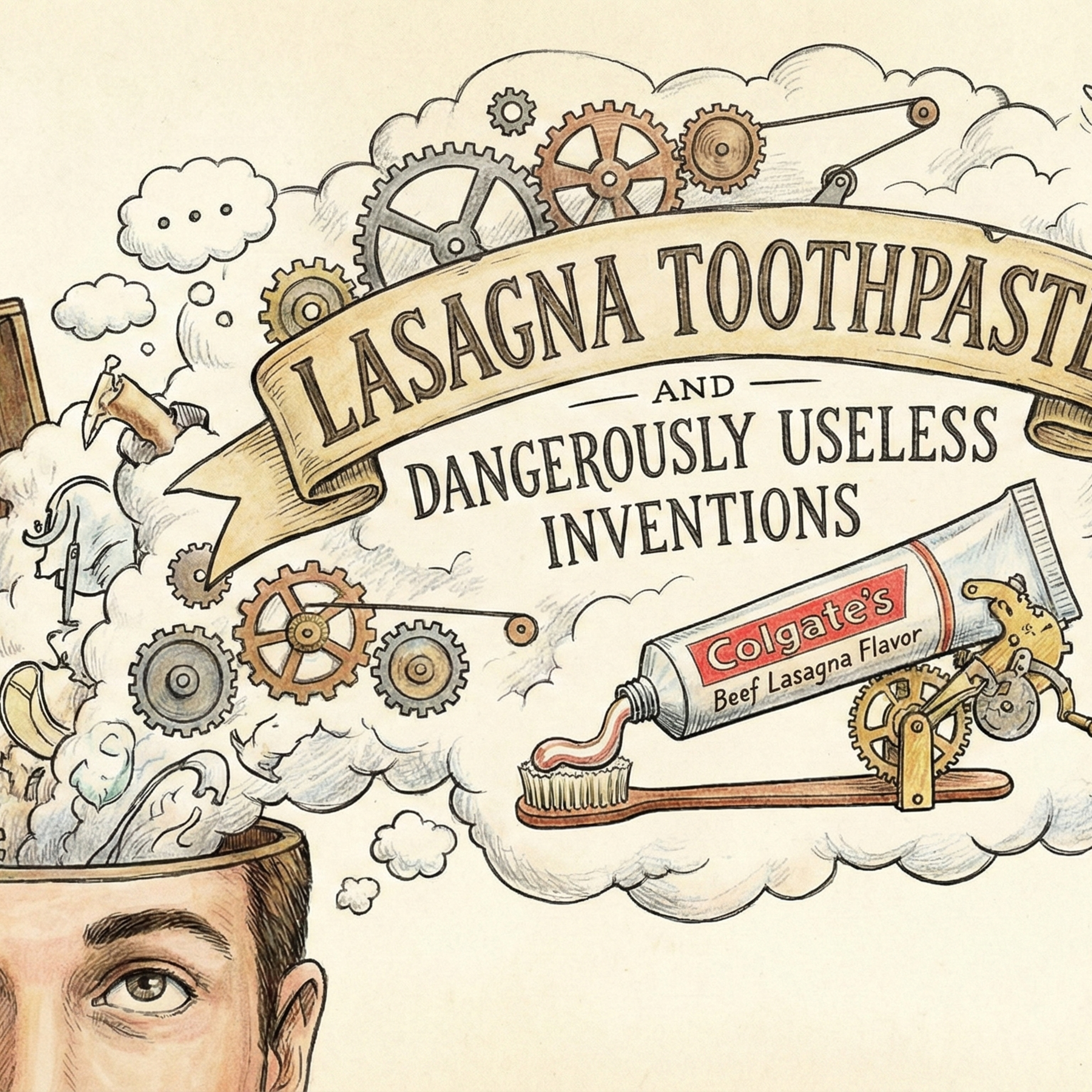 Lasagna Toothpaste and Dangerously Useless Inventions episode artwork