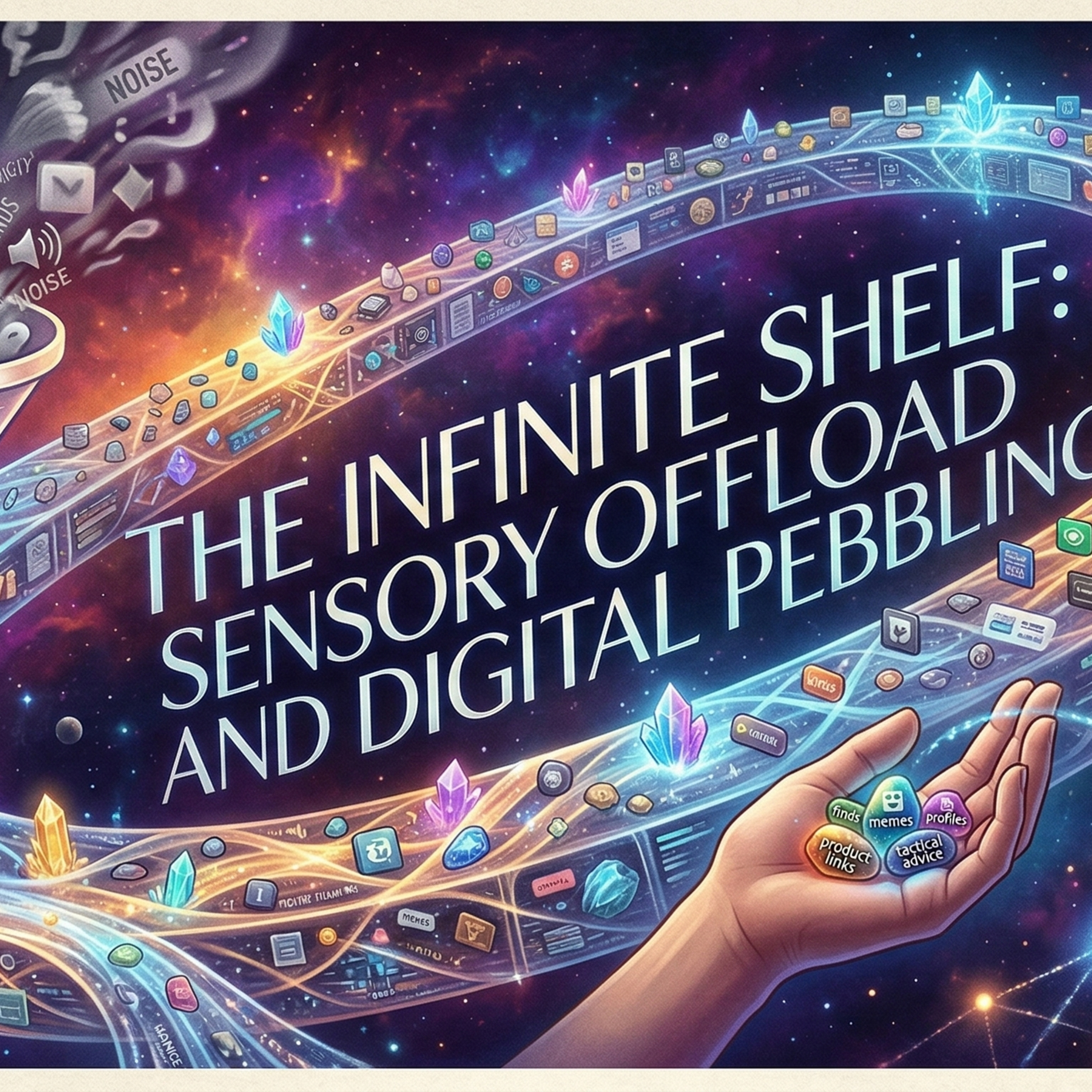 The Infinite Shelf: Sensory Offload and Digital Pebbling episode artwork