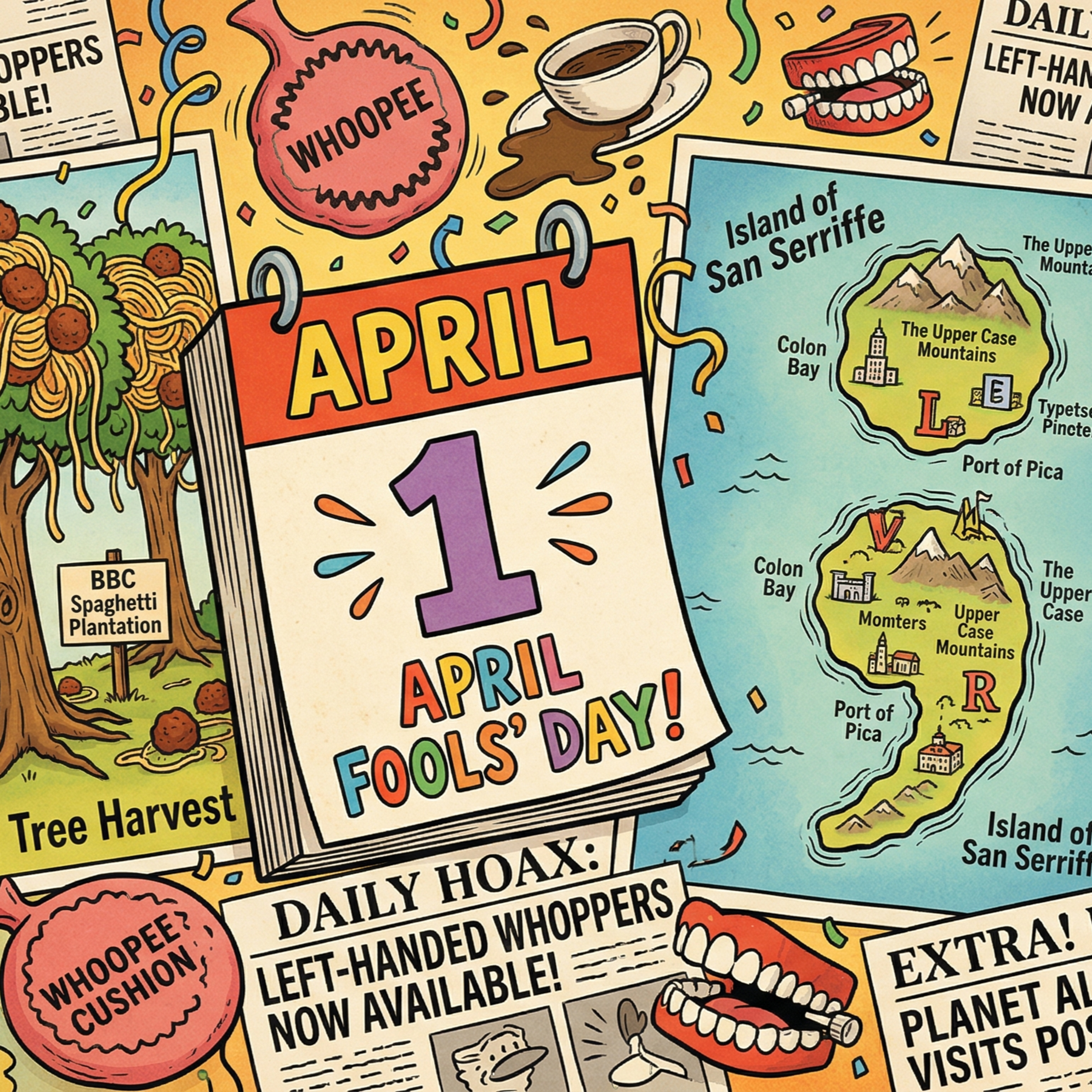 April 1st Extra, Extra: The Art of the Prank | A History of April Fools' Day episode artwork