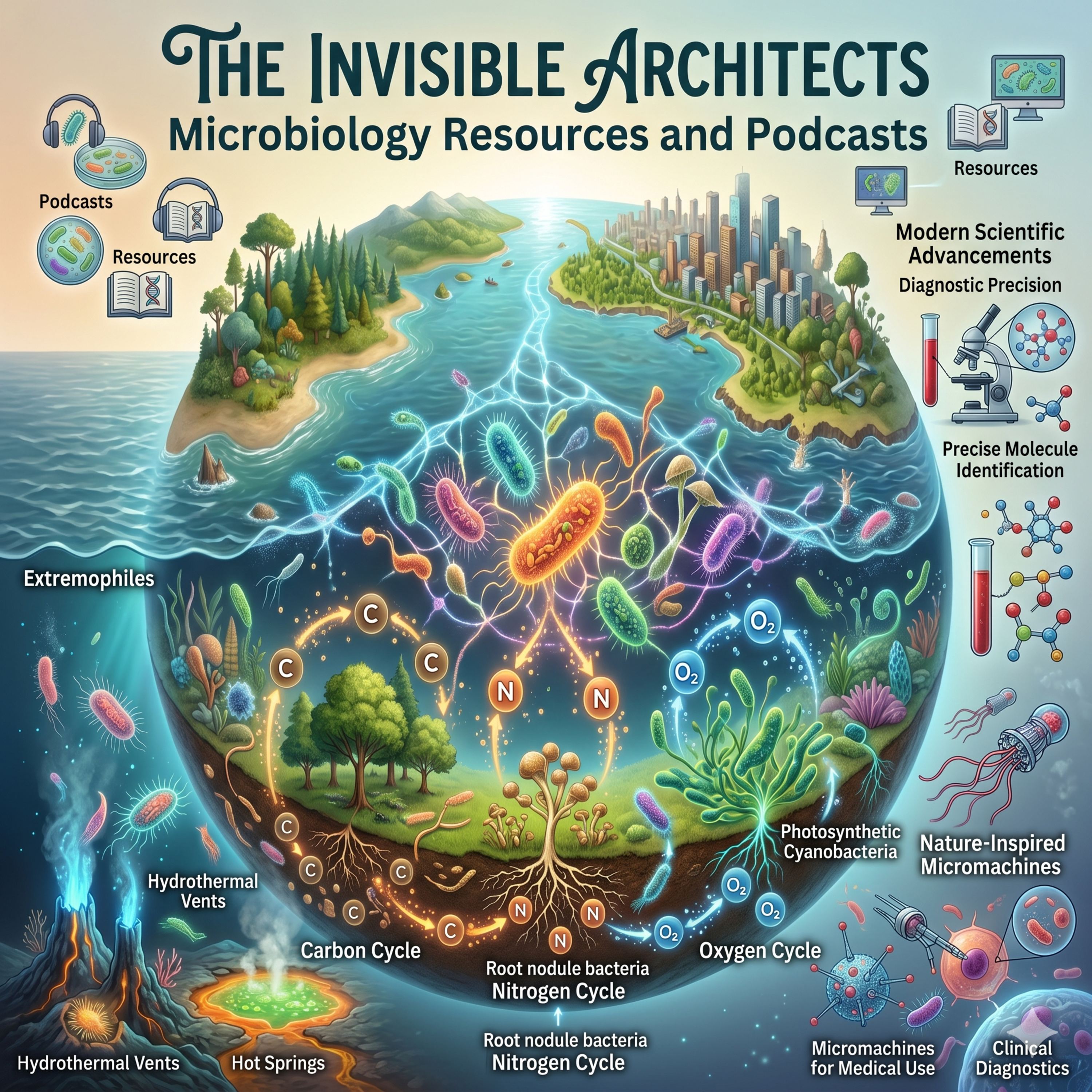 The Invisible Architects: Microbiology Resources and Podcasts episode artwork