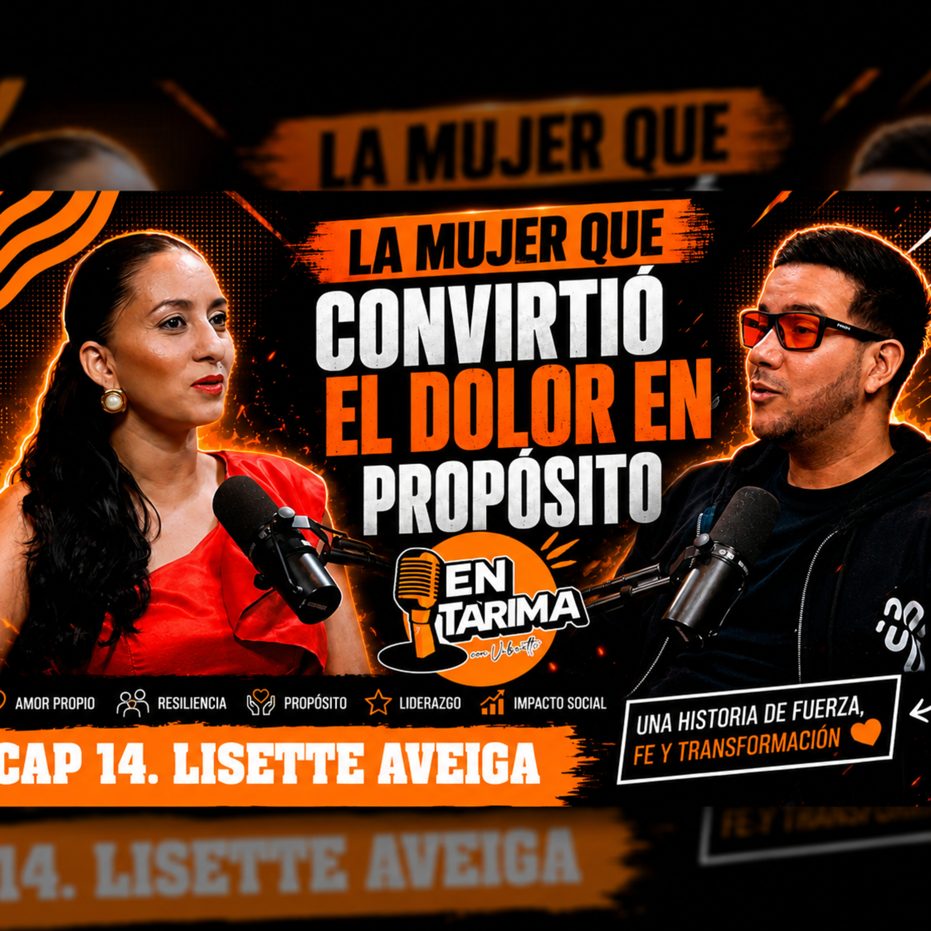 EL AMOR LA HIZO INVENCIBLE ❤️‍🔥 LISETTE AVEIGA EN TARIMA CON VIBRATTI CAP 14