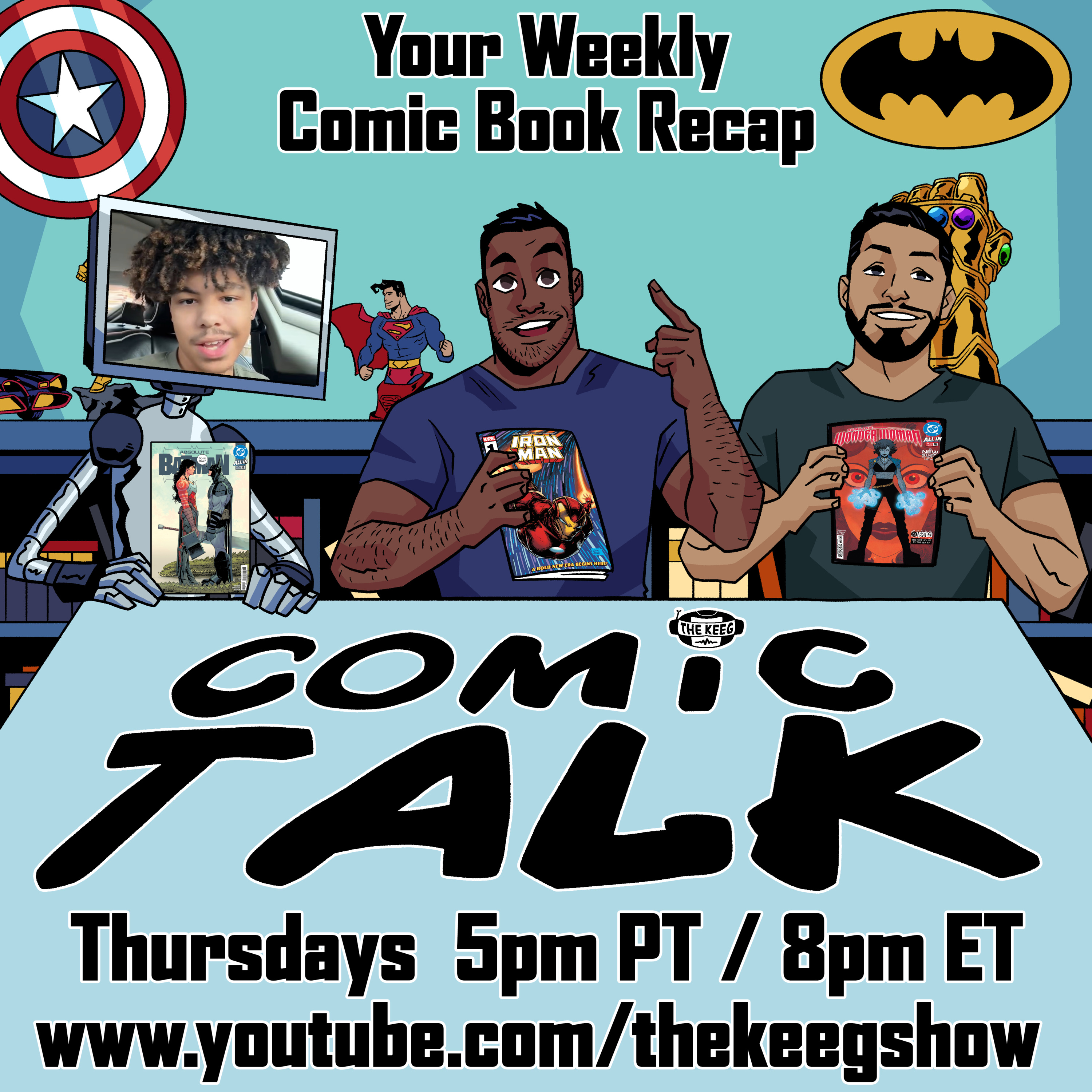 Comic Talk (January 29th, 2026): Absolute Batman #16, Iron Man #1, Absolute Wonder Woman #16, Feral #20, and more!