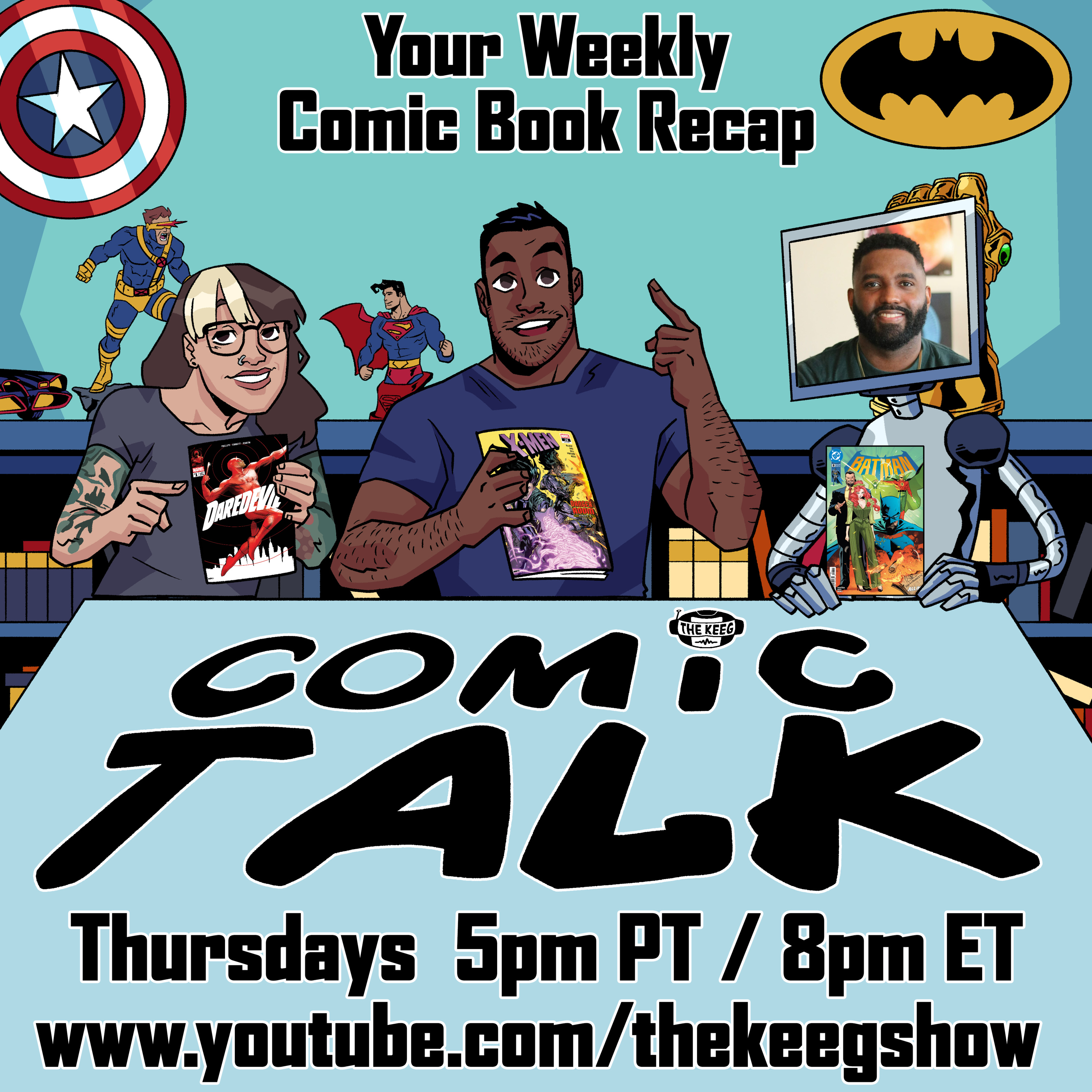 Comic Talk (April 2nd, 2026): Batman #8, Venom #256, Absolute Superman #18, Daredevil #1, and more!