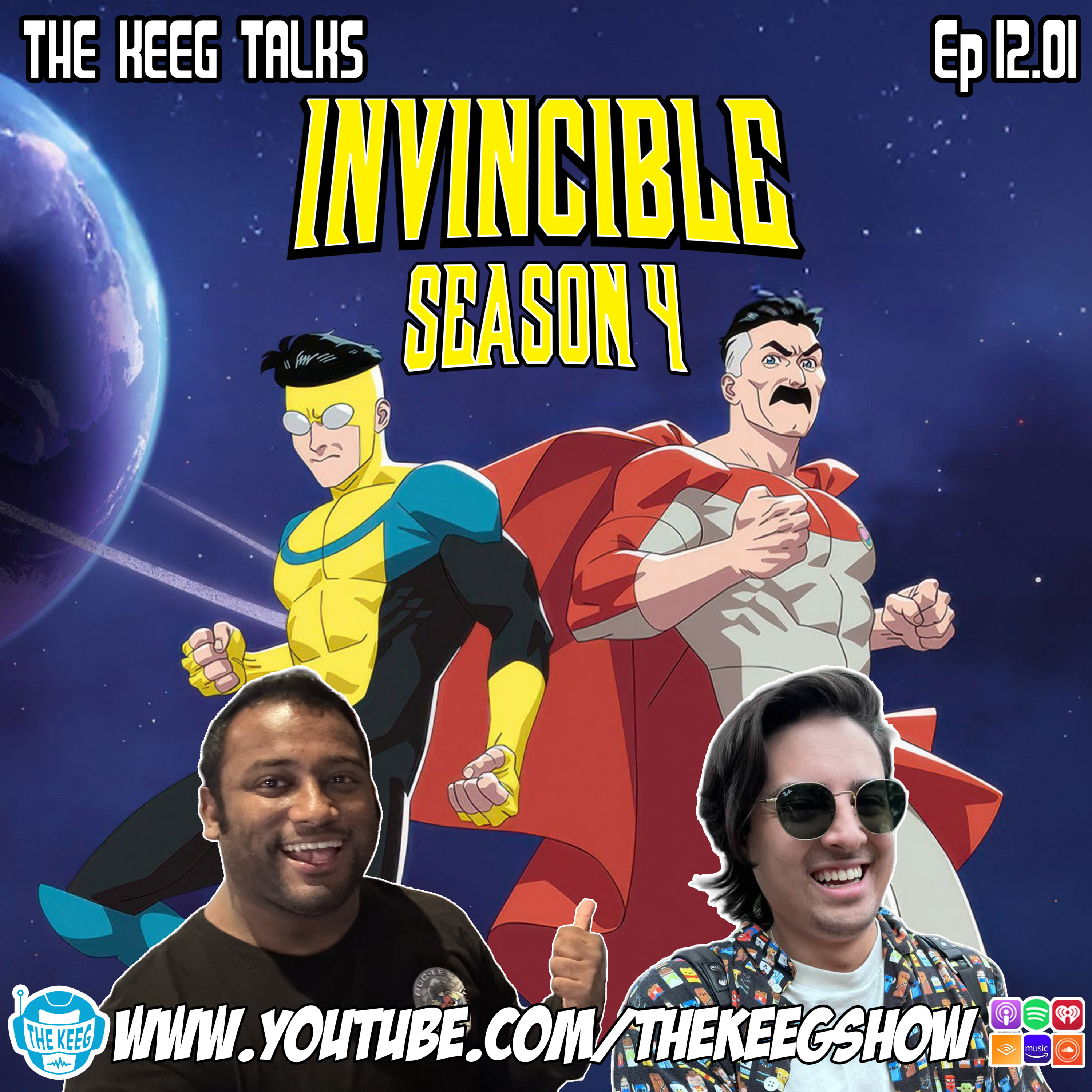 "Invincible Season 4"- The Keeg Talks ep12.01 episode artwork