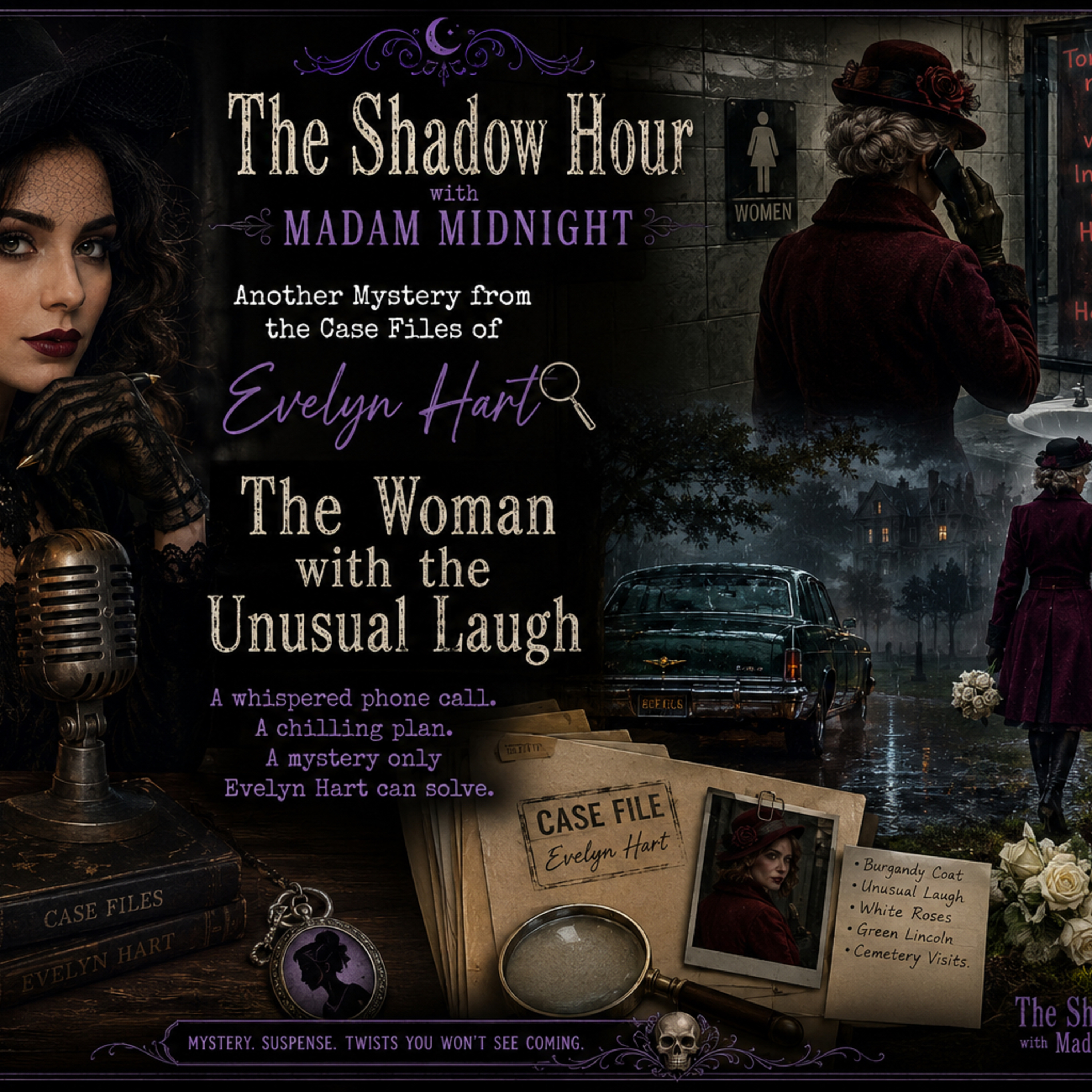 From the case files of Evelyn Hart…. The woman with the unusual laugh episode artwork