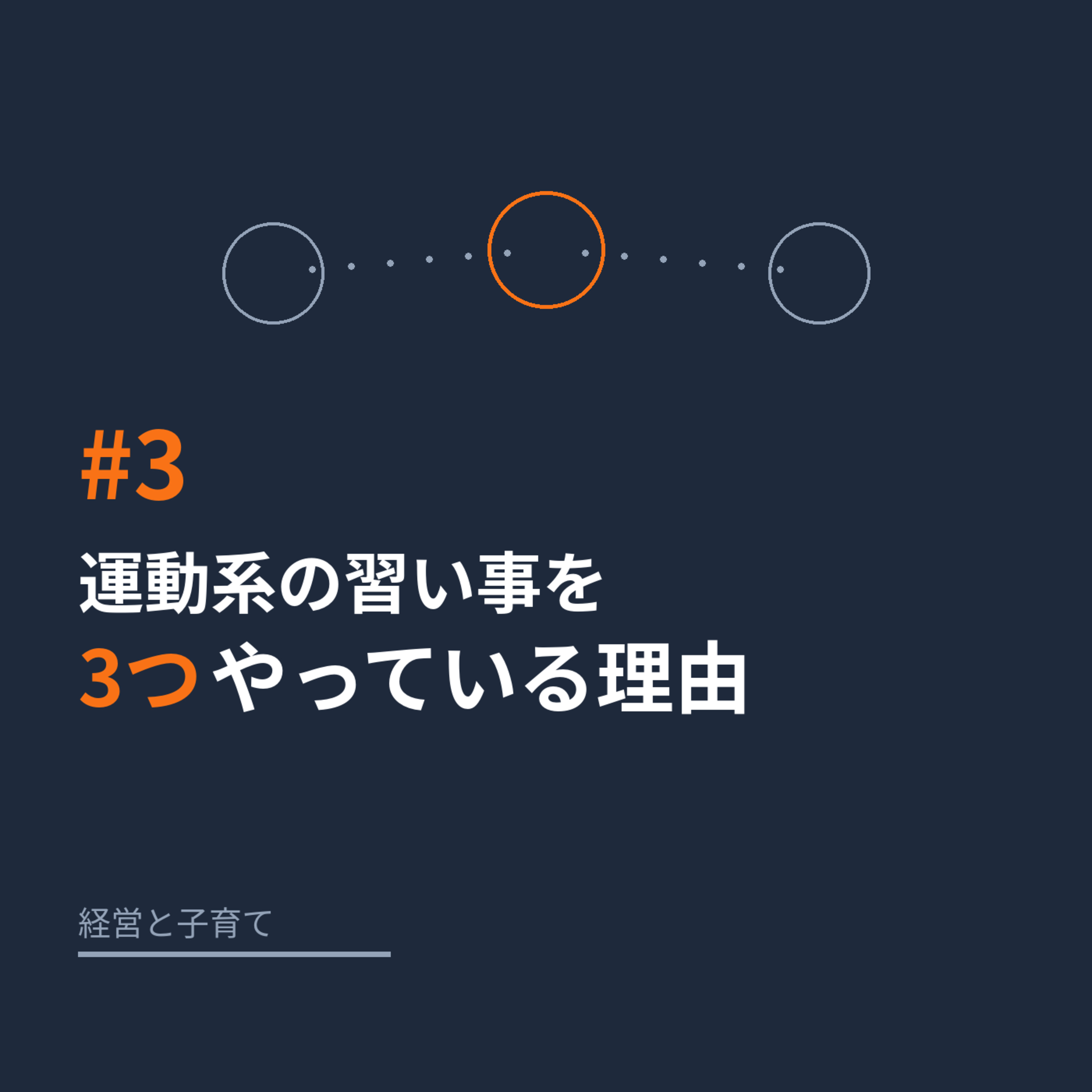 #3 運動系の習い事を3つやっている理由 episode artwork