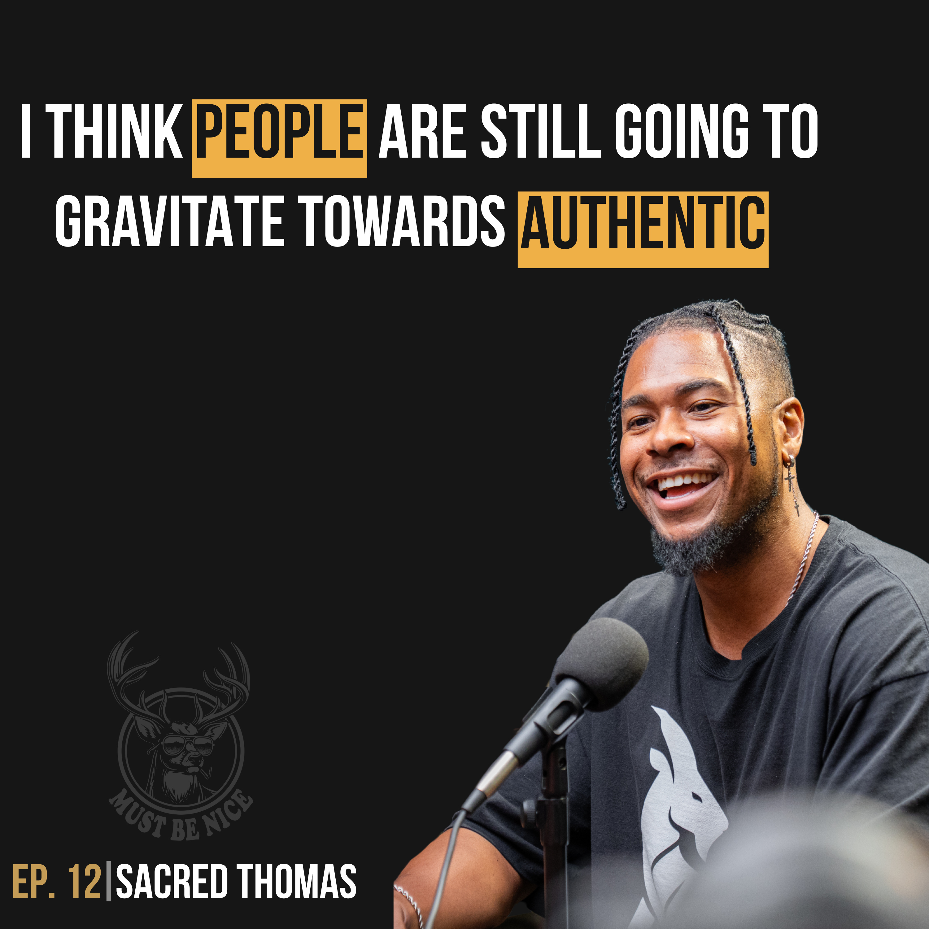 Ep. #12 with Sacred Thomas: Content, Authenticity, and Building a Life You Actually Want episode artwork