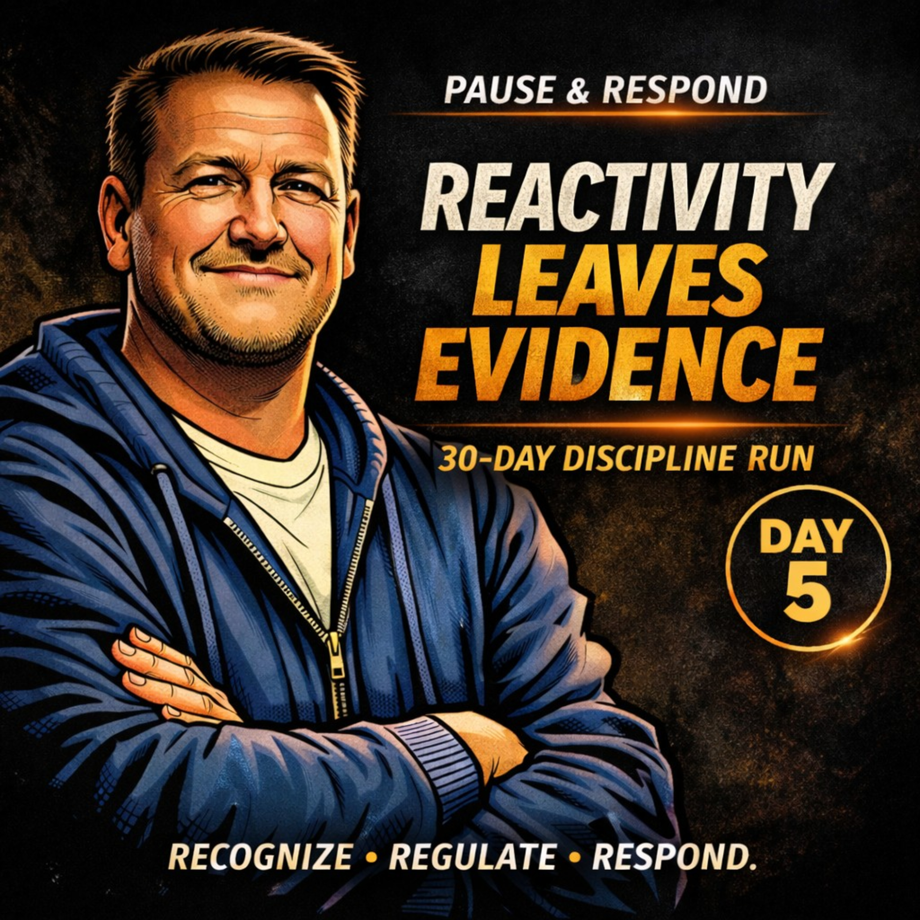 Daily Rep #05 — Reactivity Leaves Evidence | Control Your Nervous System and Lead Calmly in Conflict episode artwork