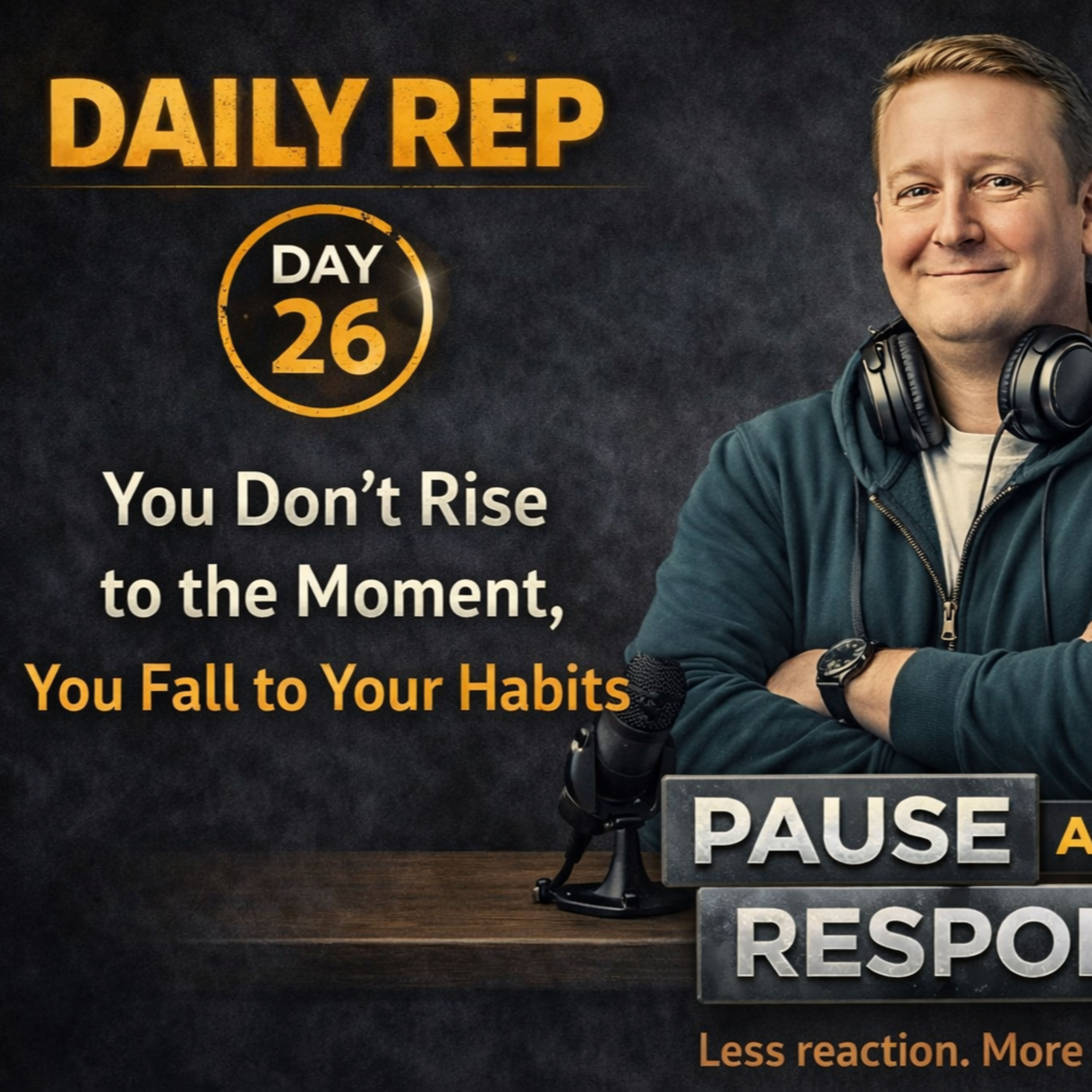 Daily Rep #26 — You Don’t Rise to the Moment, You Fall to Your Habits | Emotional Discipline and Performance Under Pressure