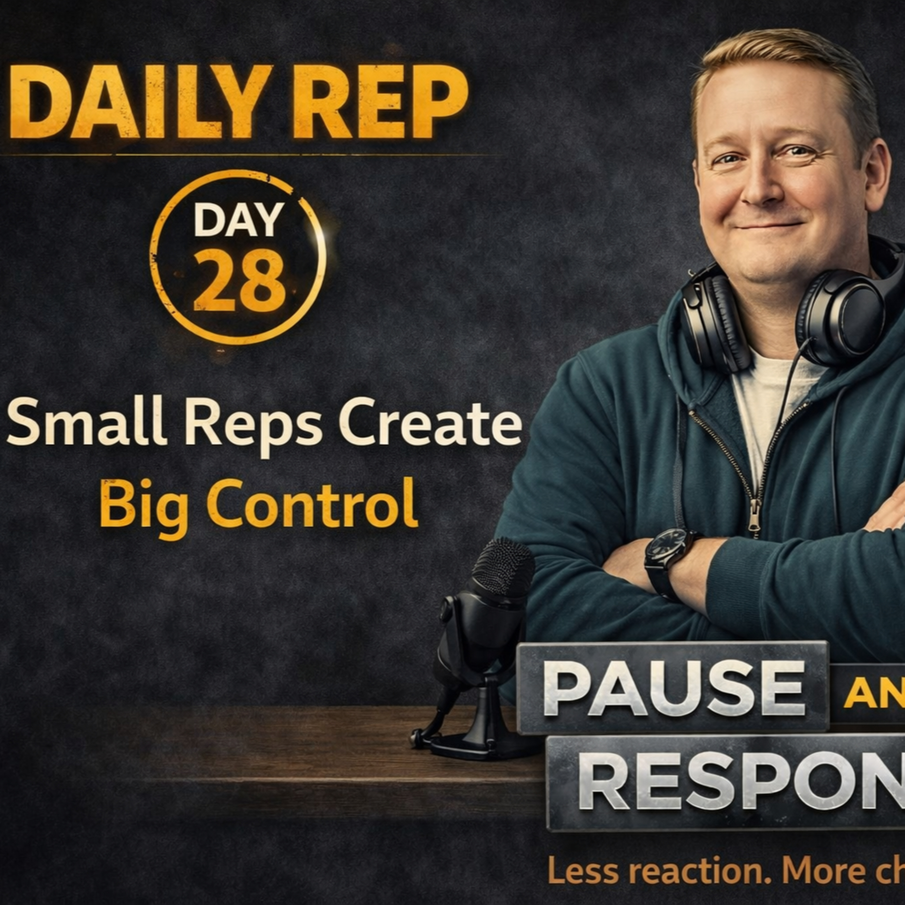 Daily Rep #28 — Small Reps Create Big Control | Emotional Discipline and Habit Building