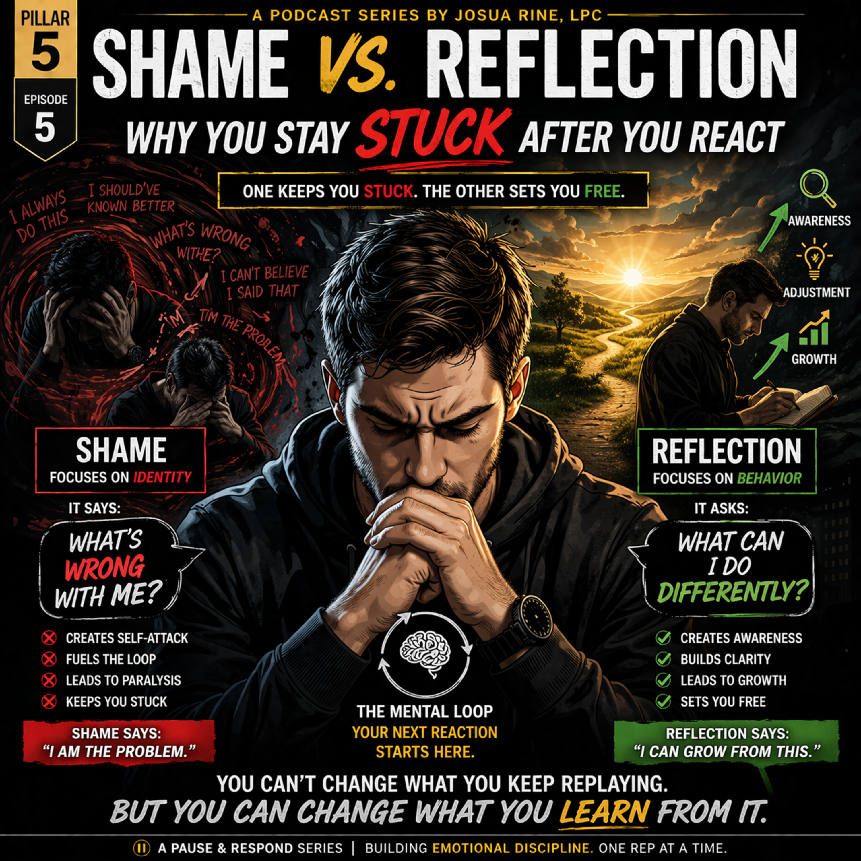 Shame vs Reflection — Why You Stay Stuck After You React | Stop Overthinking and Regain Control