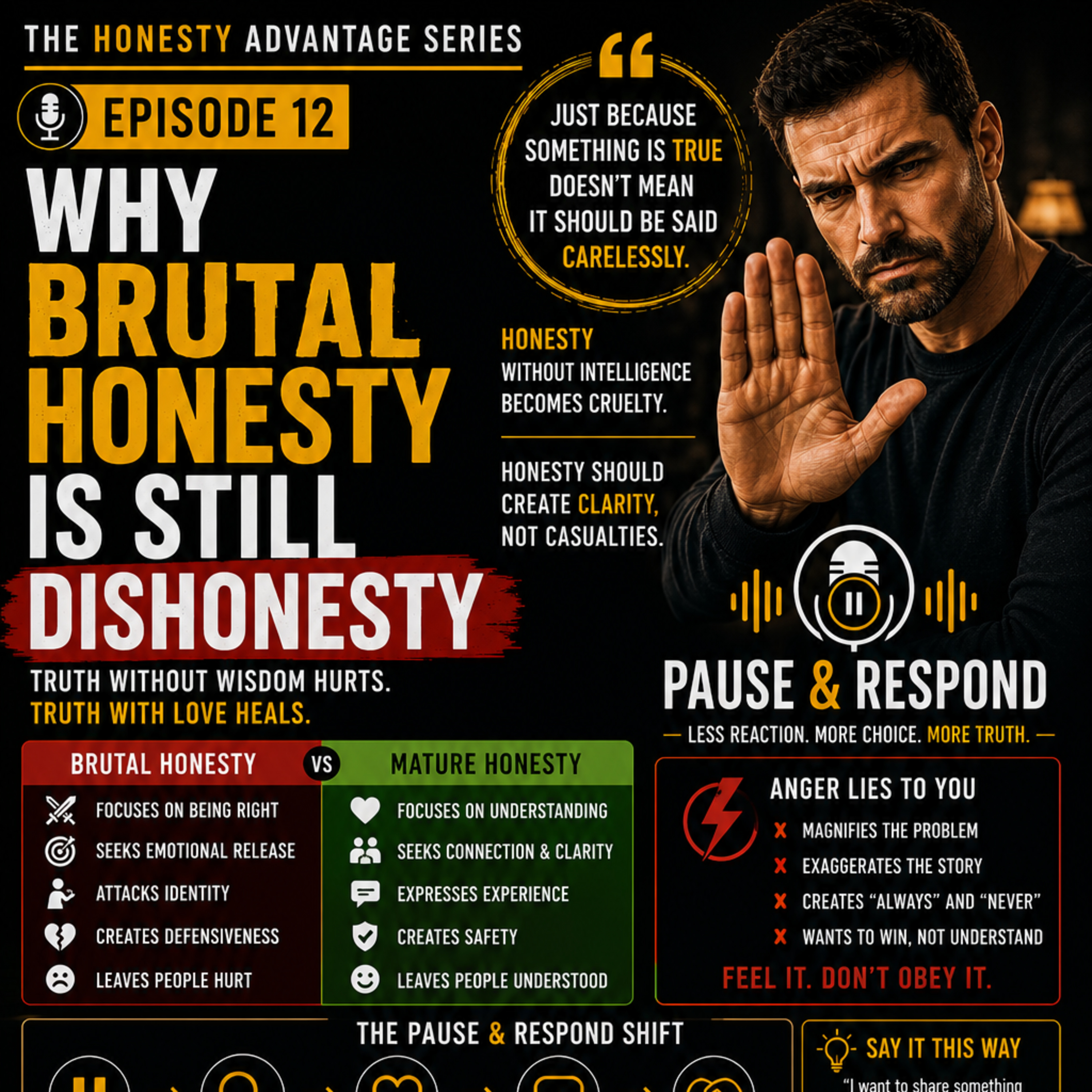 Why Brutal Honesty Is Still Dishonesty | Emotional Intelligence & Healthy Communication episode artwork