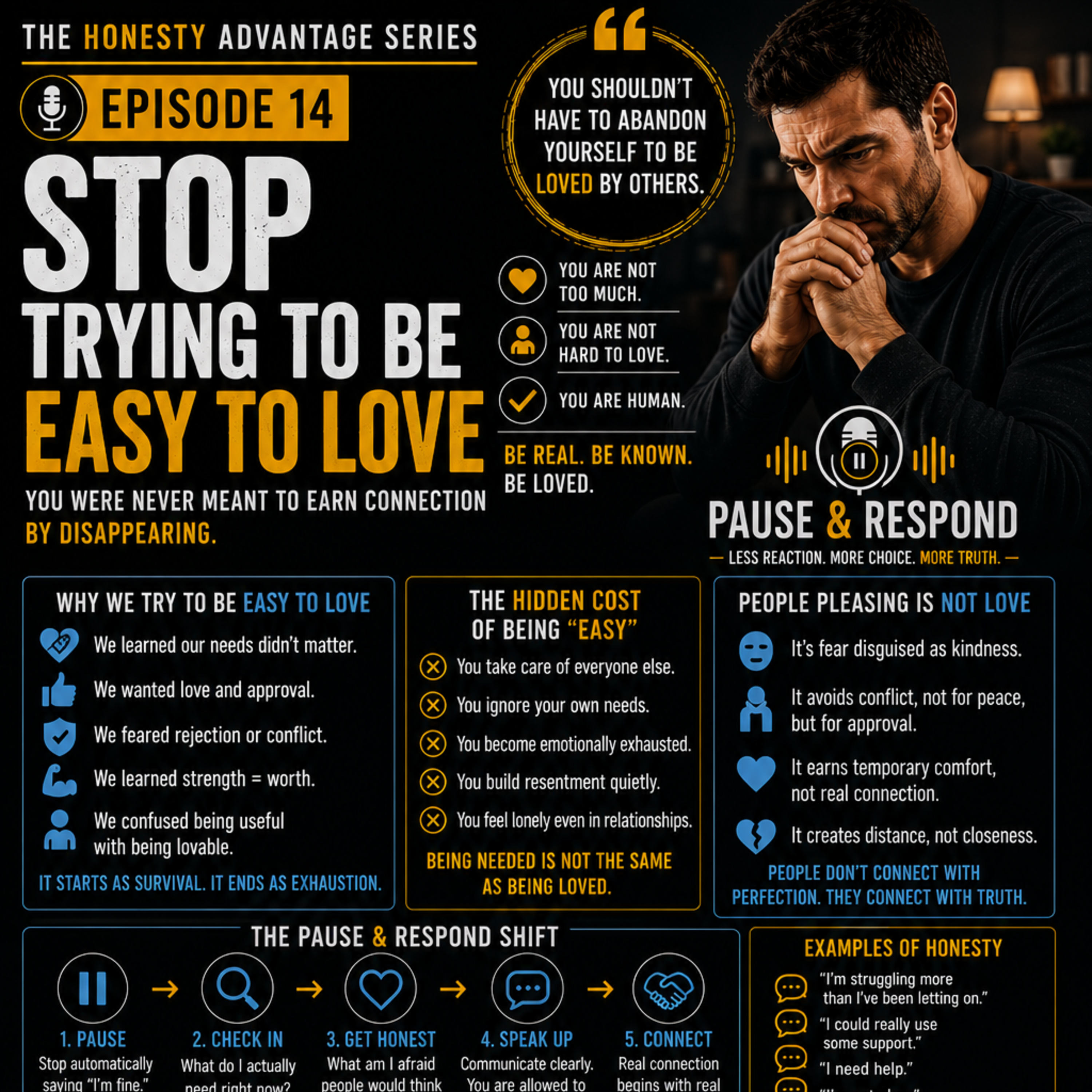 Stop Trying to Be Easy to Love | People Pleasing, Emotional Exhaustion & Self-Worth episode artwork