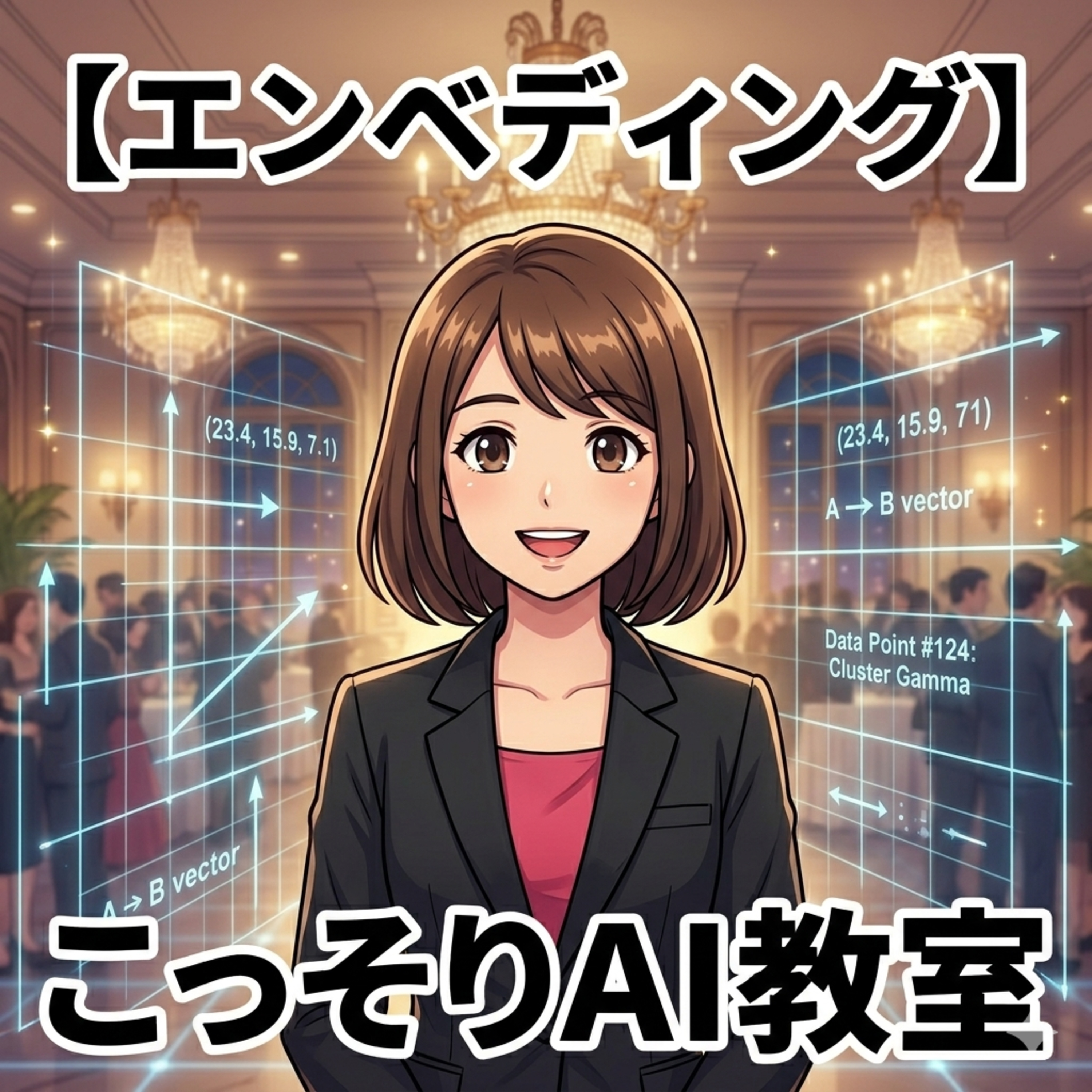 【エンベディング】いい感じに誘導する幹事？AIの頭の中は巨大な立食パーティー episode artwork