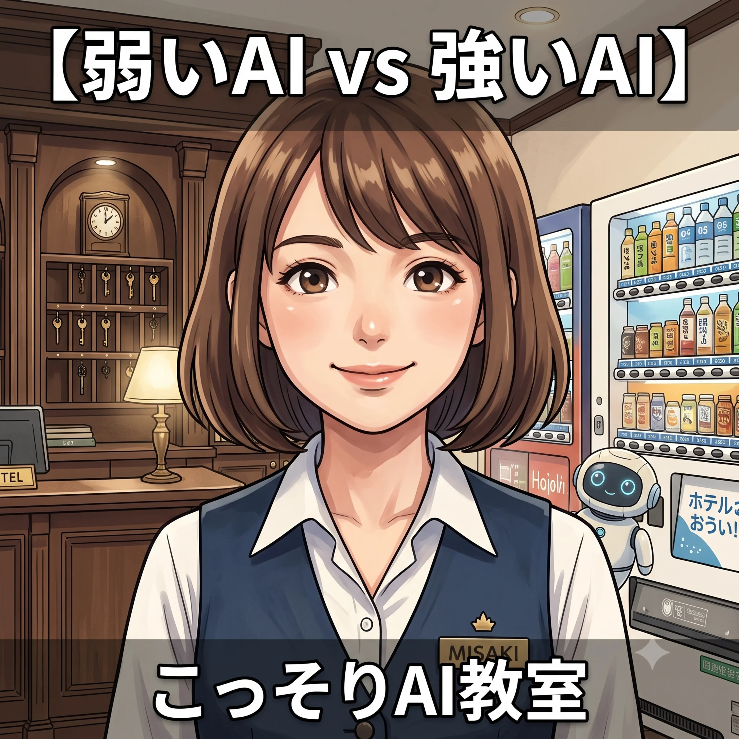 【弱いAI vs 強いAI】自販機とコンシェルジュ、AIはどっち？ episode artwork