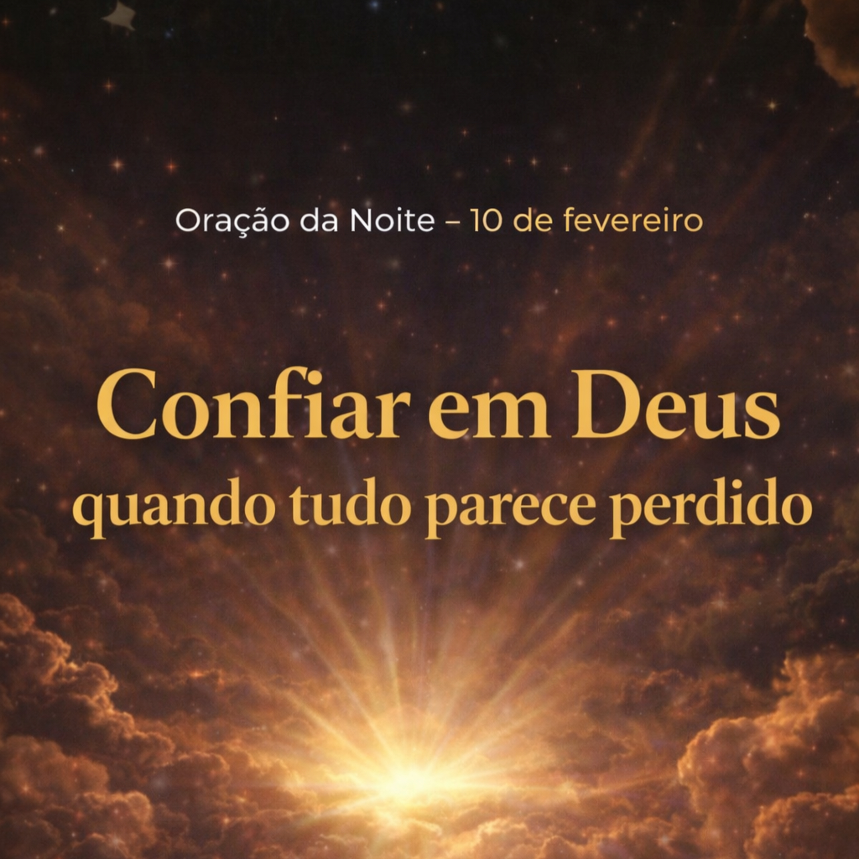 Oração da Noite - 10/02: Confiar em Deus quando tudo parece perdido episode artwork