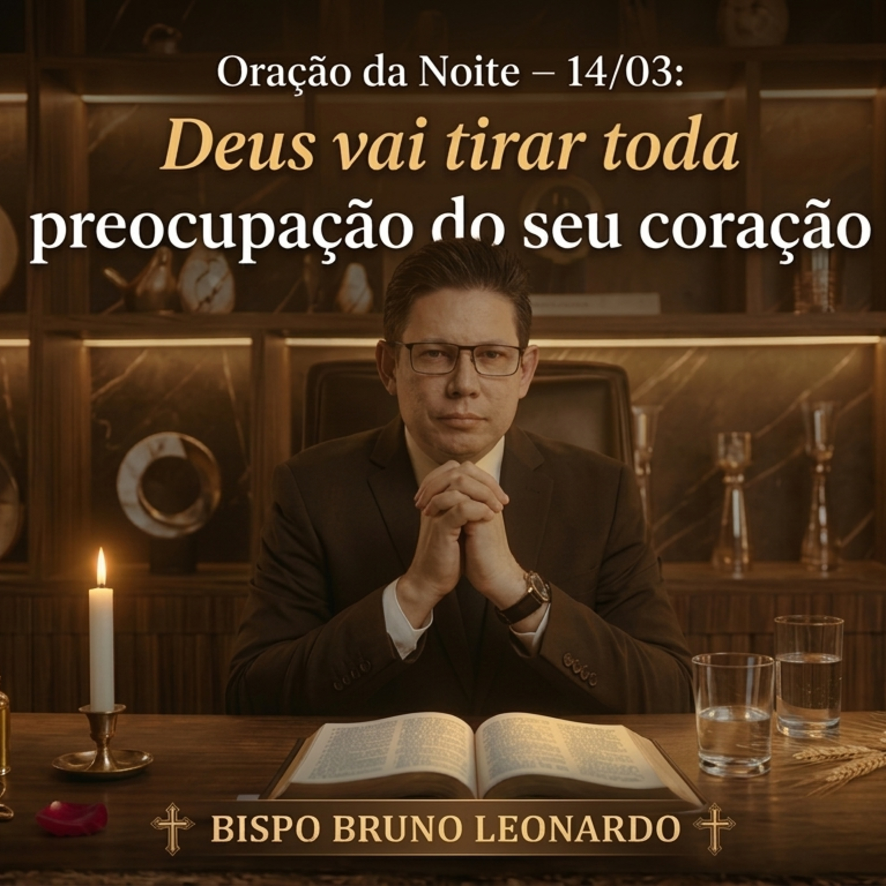 Oração da Noite – 14/03: Deus vai tirar toda preocupação do seu coração episode artwork