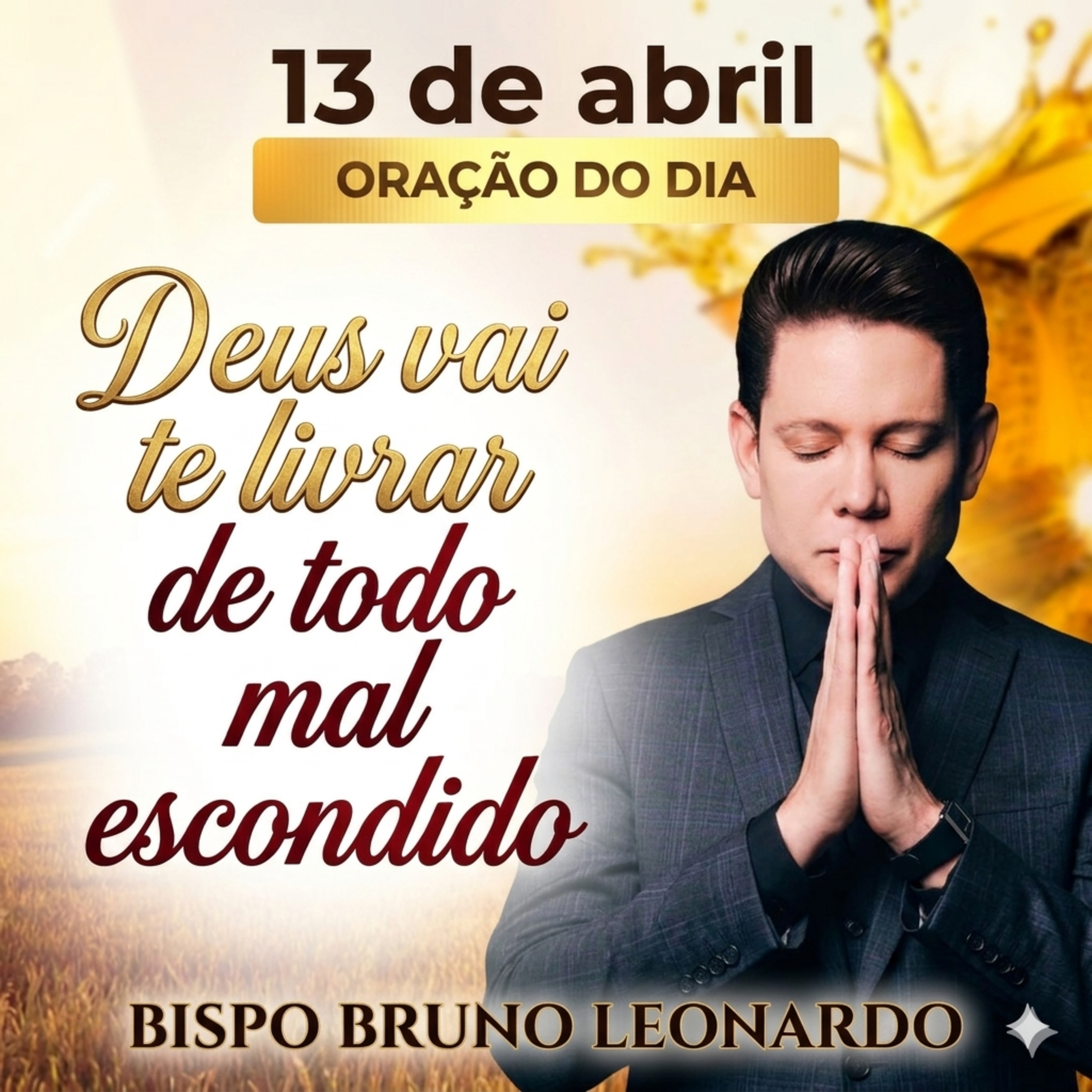 Oração do Dia - 13/04: Deus vai te livrar de todo mal escondido episode artwork