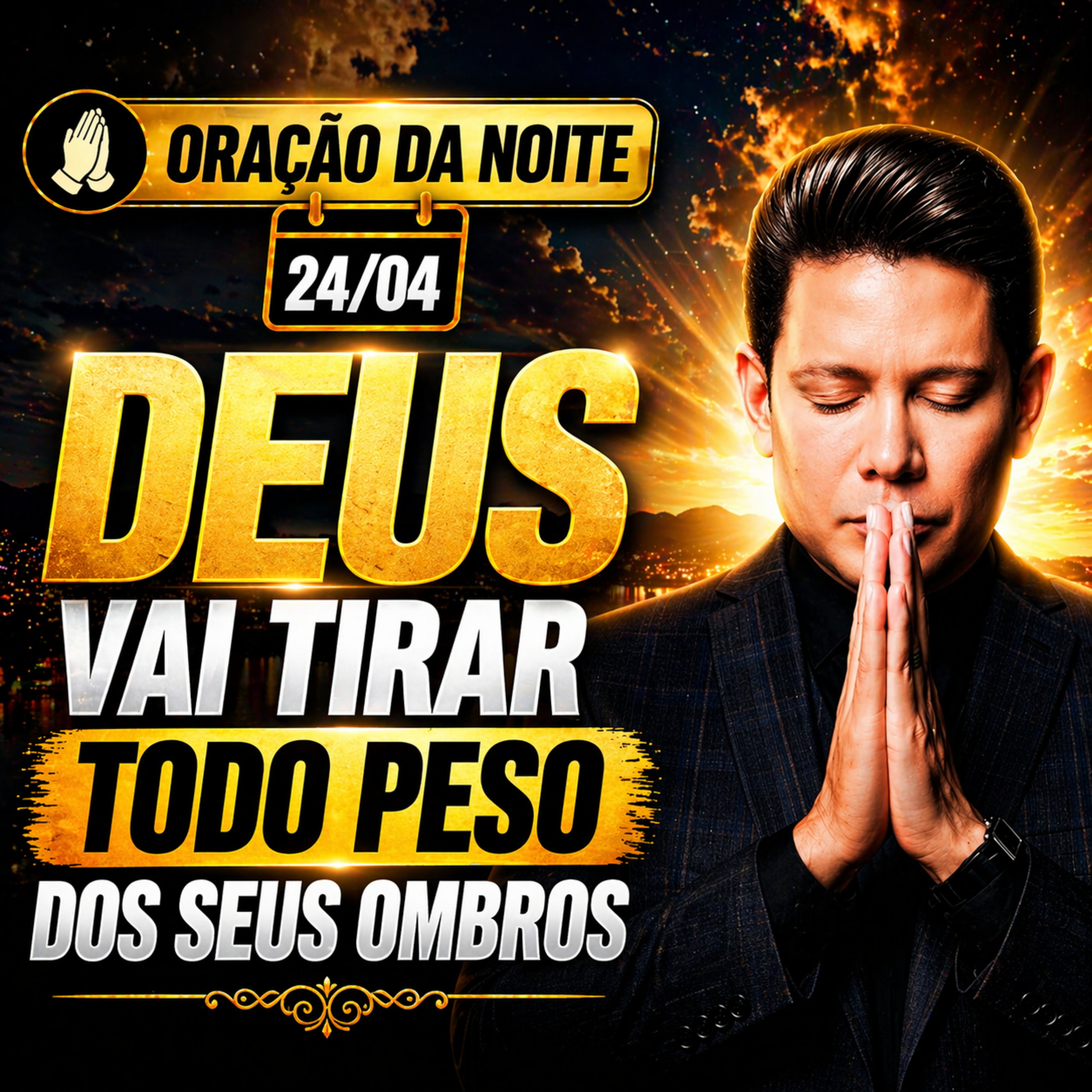 Oração da Noite - 24/04: Deus vai tirar todo peso dos seus ombros episode artwork