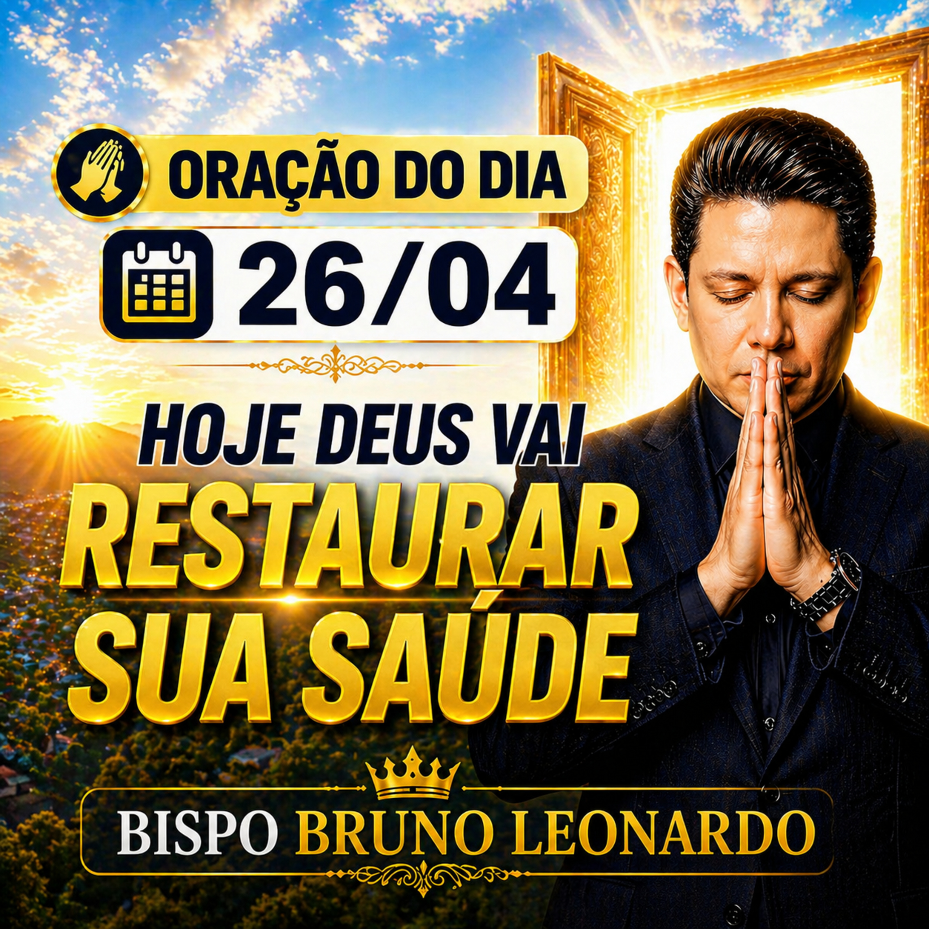 Oração do Dia - 26/04: Hoje Deus vai restaurar sua saúde episode artwork